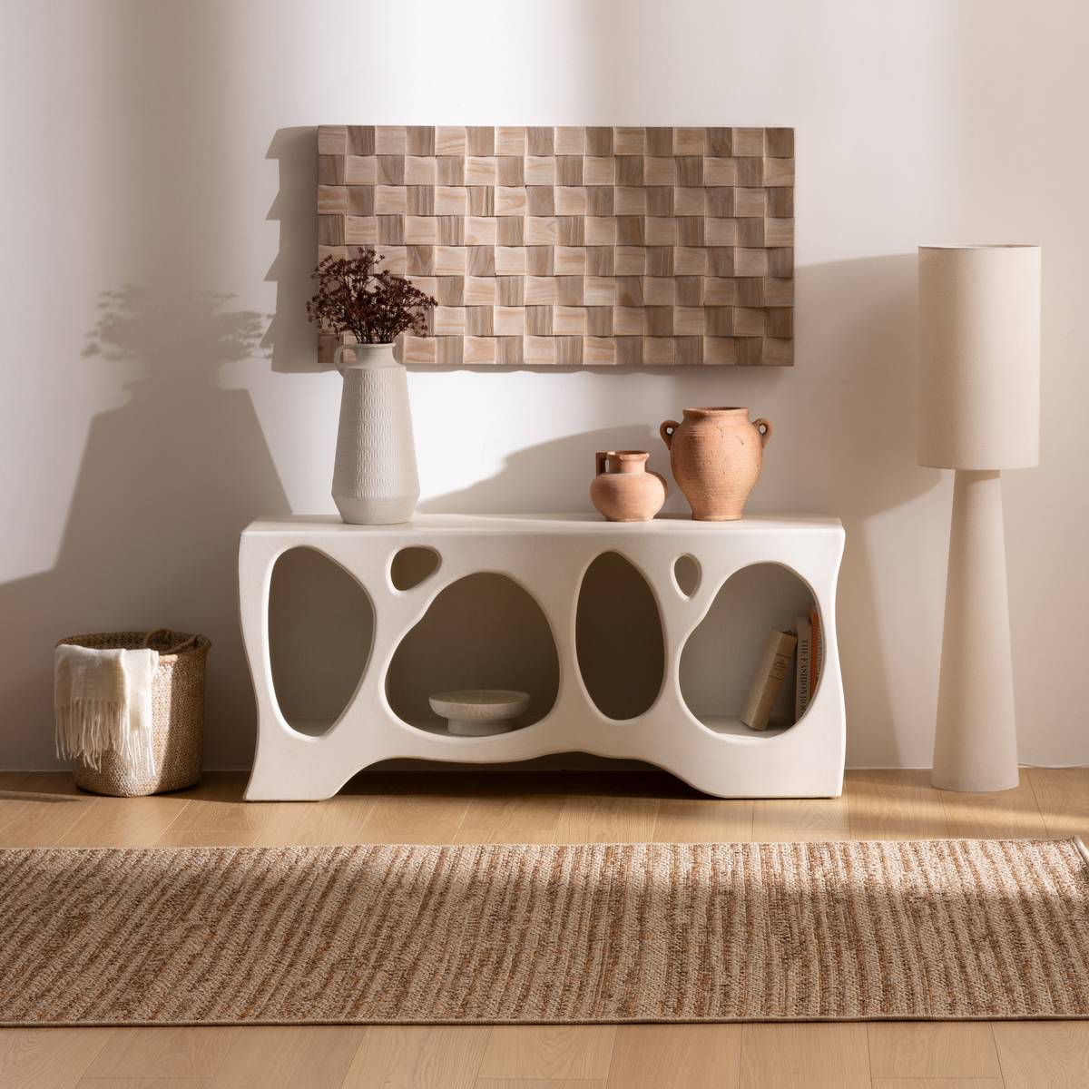 Wall decoration "Damya" Beige, 111.5 x 56 cm