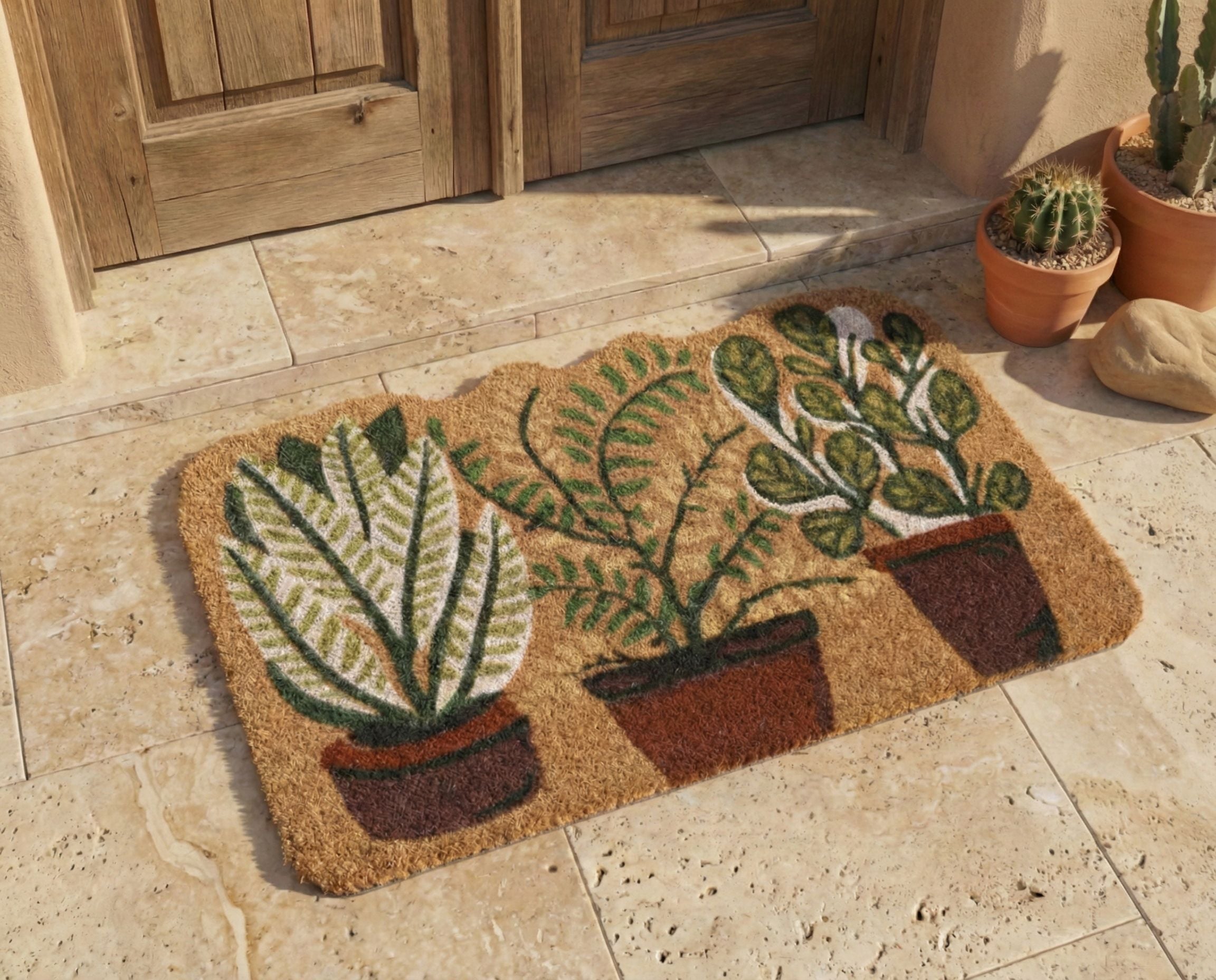 Doormat ANAMUDI Natural 40 x 60 cm Coir