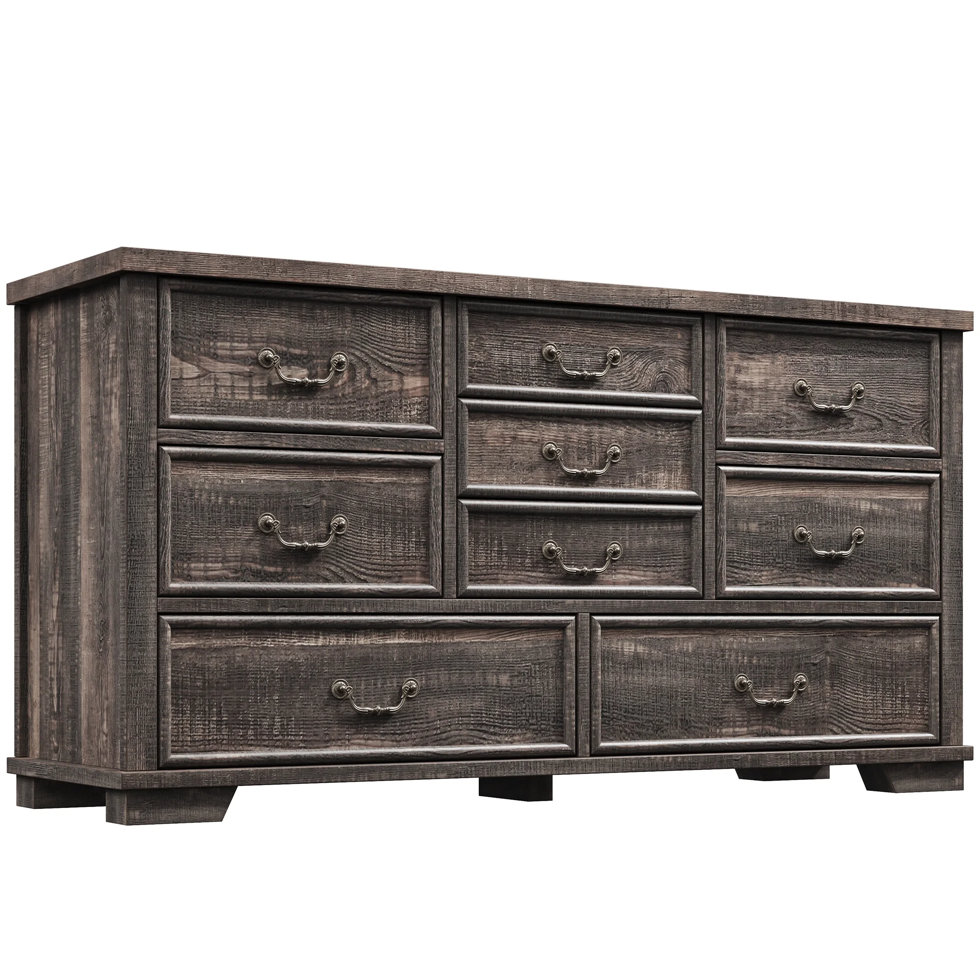 EnHomee Wood Dressers for Bedroom with 9 Drawers White Dresser Chest of Drawers for Living Room - Image 29