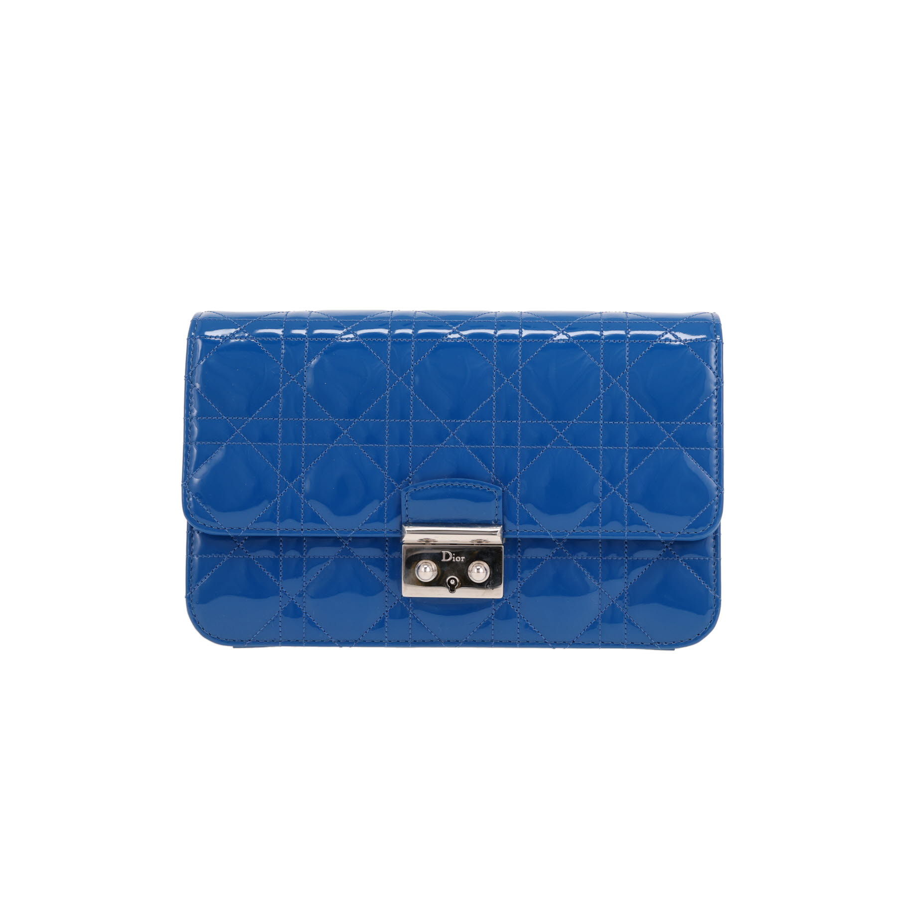 Dior Promenade shoulder bag in blue patent leather1:1High-quality replica