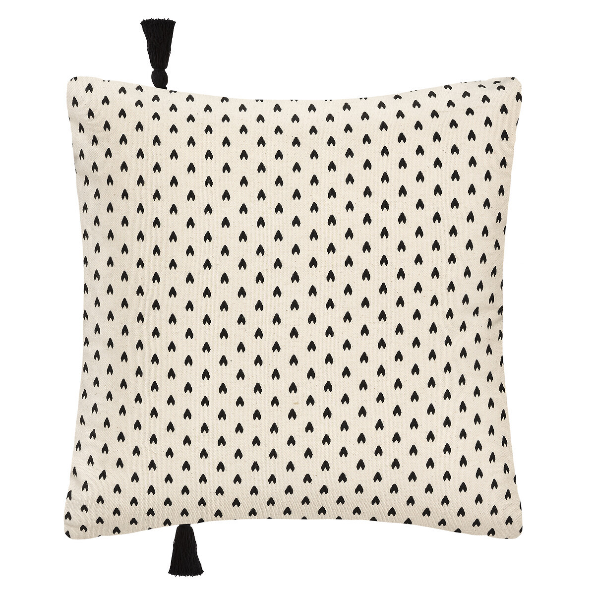 Cushion cover "Face" Ivory white, 40x40 cm