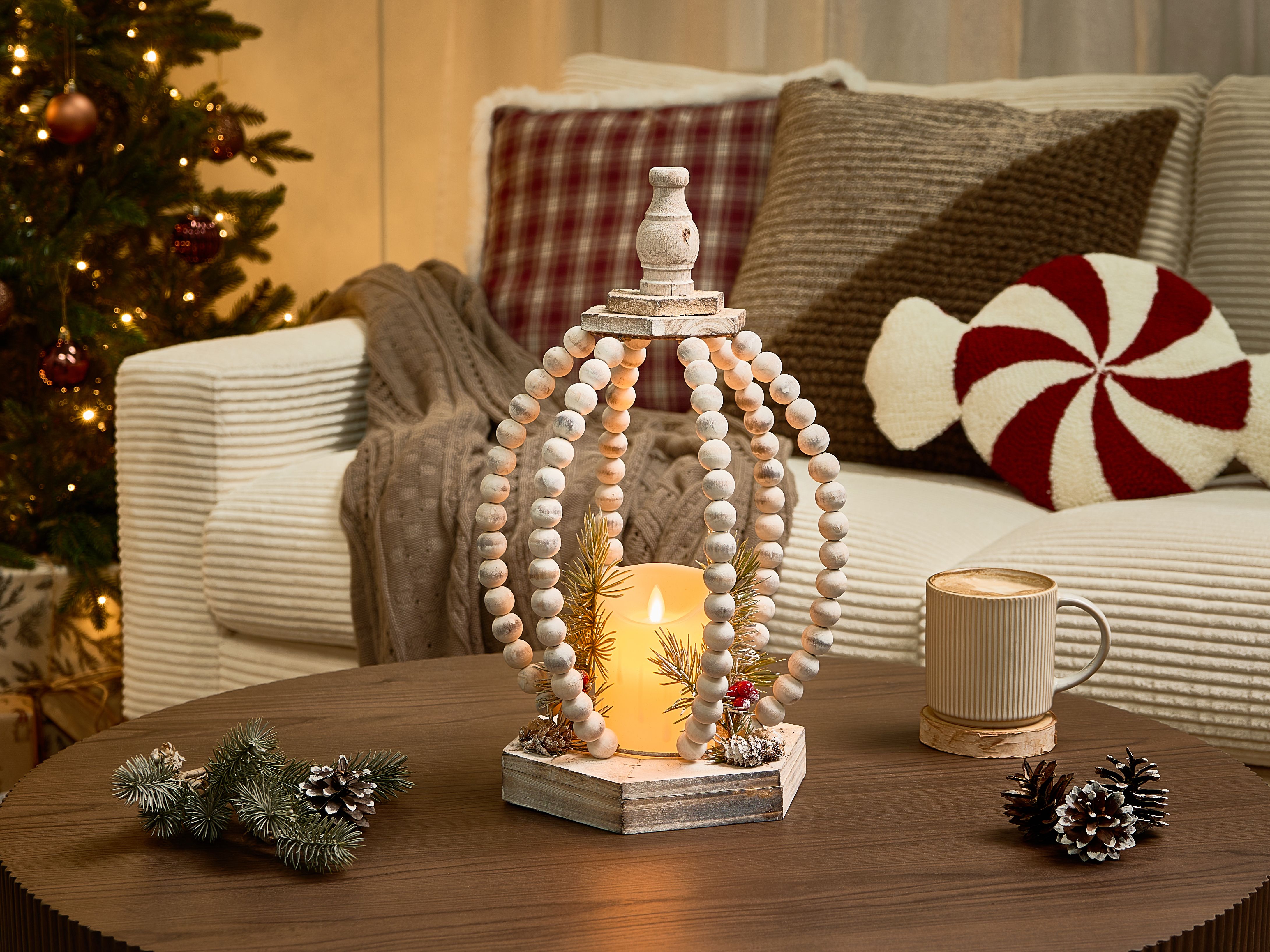 Christmas Decoration LED PAJARVI 40 cm Light Brown