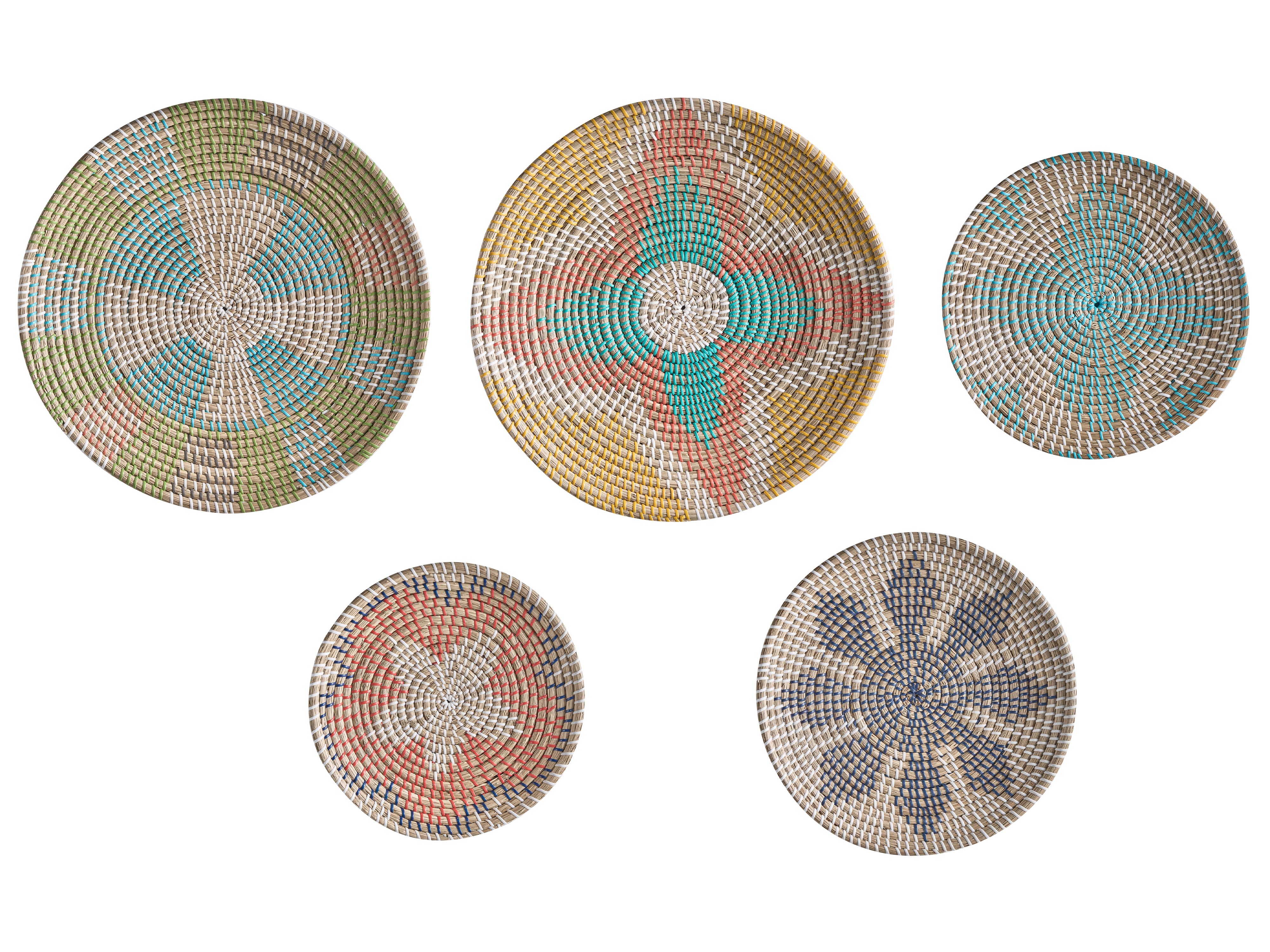 Set of Hanging Decorations SONLA Seagrass 45/35/30 cm Multicolour