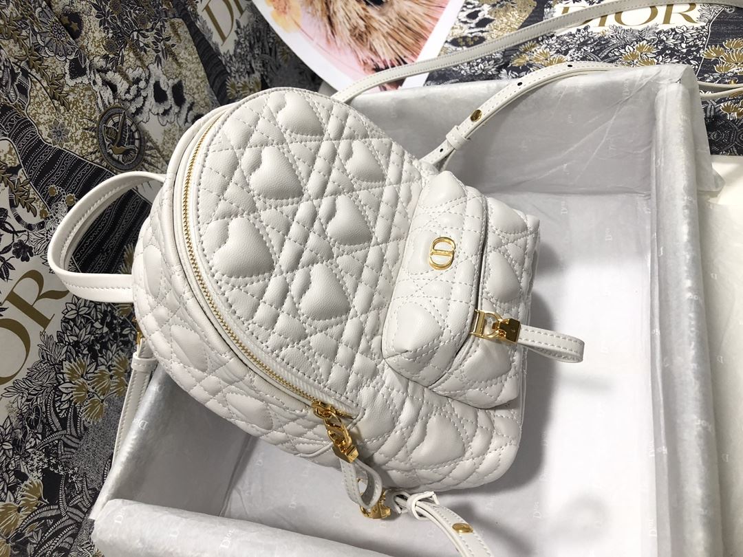 Mini Dior Backpack Heart White/Red Black For Women‎ 8 in/ 21 cm CD1:1High-quality replica