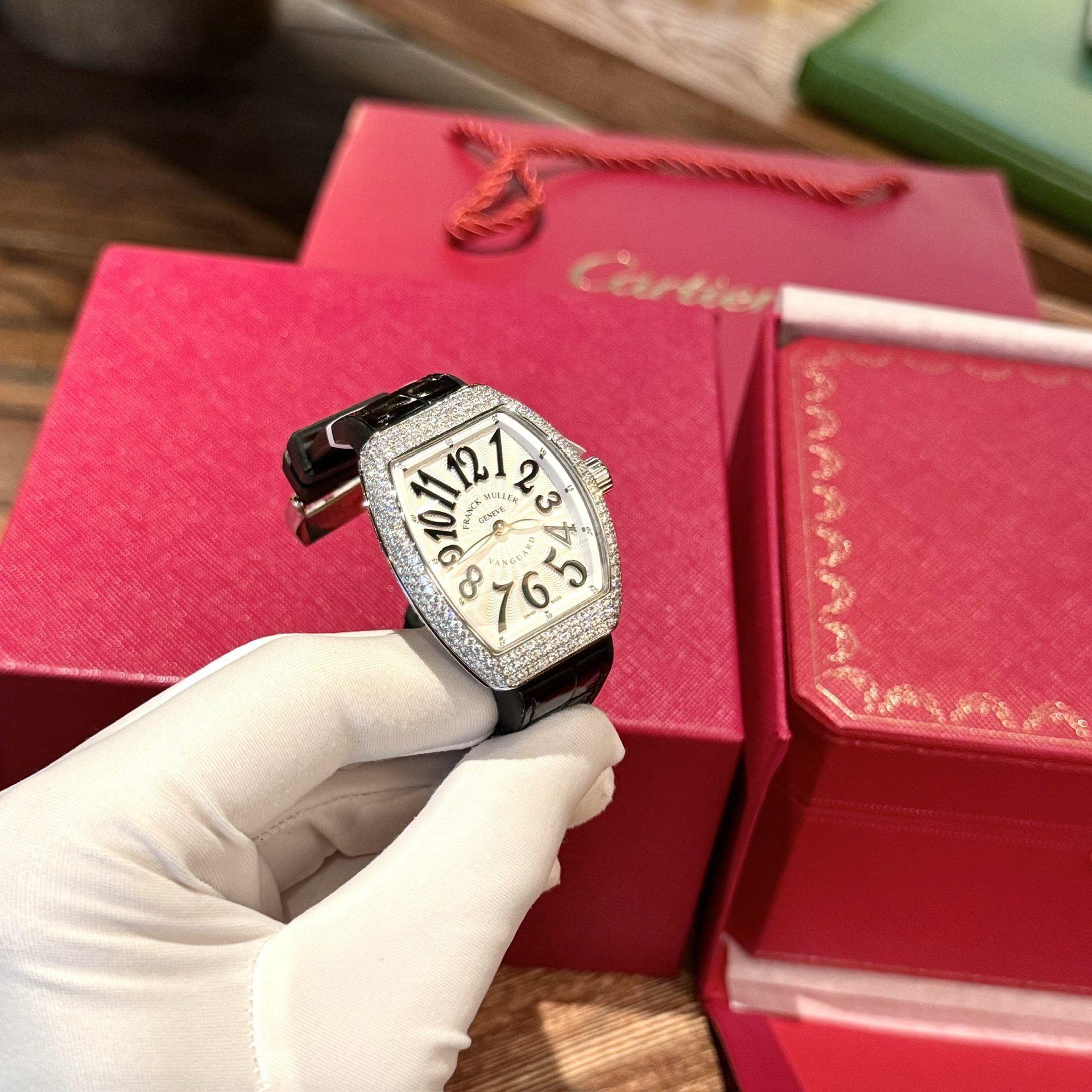 Franck Muller V32 Best Replica Watch Diamonds Moissanite Custom 36mm - Top club