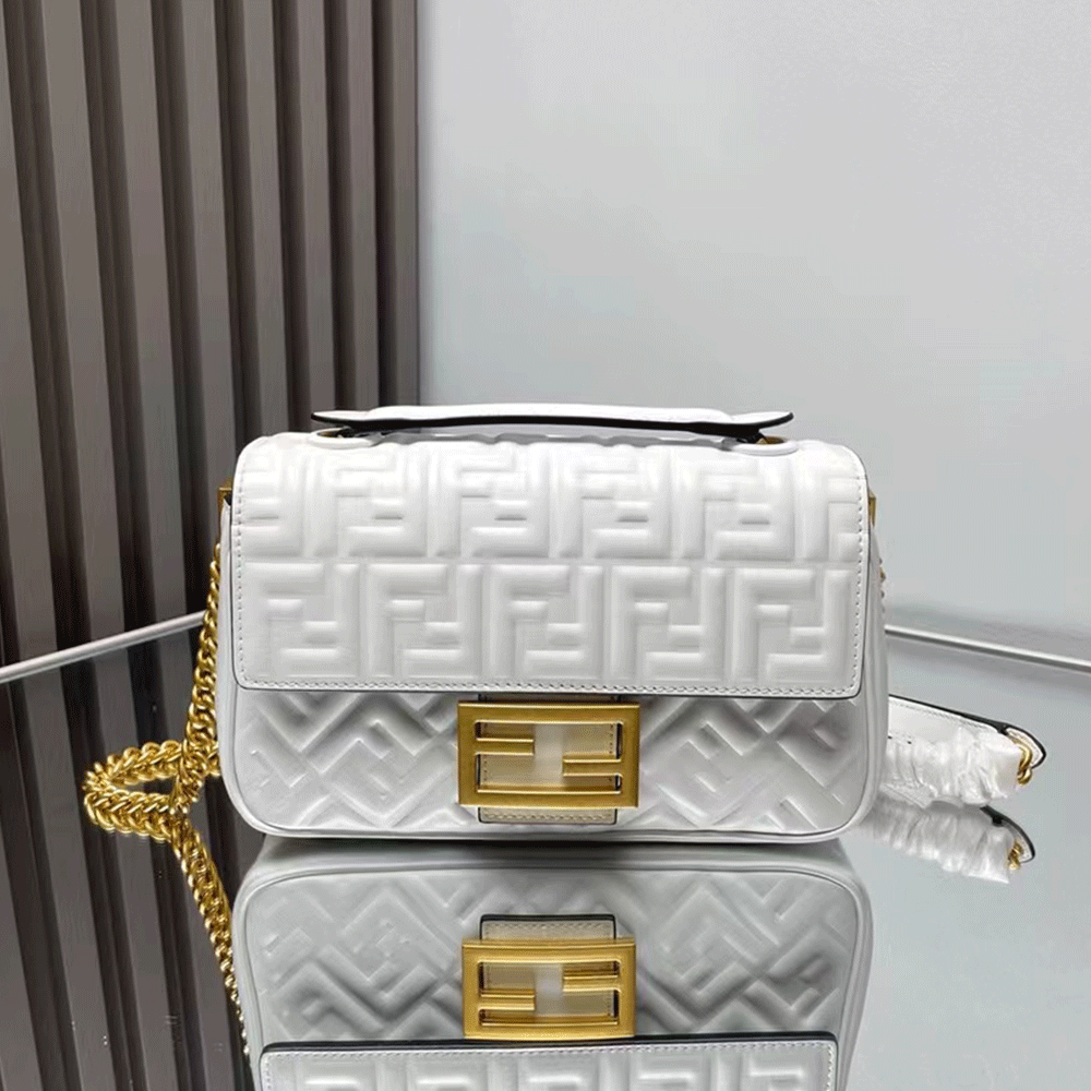 Fendi Mid-length Baguette ChainFF Theme Pattern Bag （Replica） - Replicaclubs