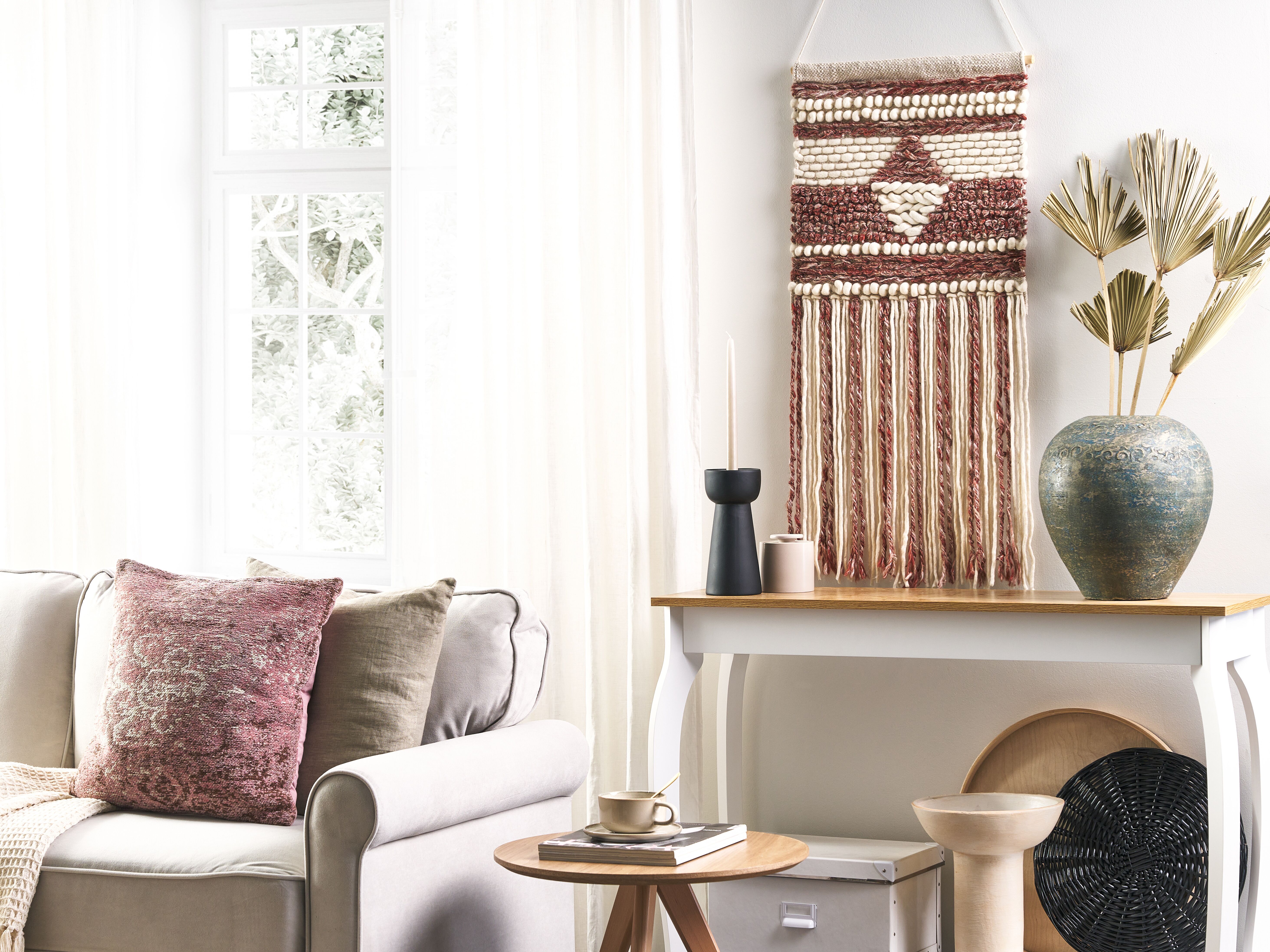 Fabric Wall Hanging SAIF Wool 90 cm Red