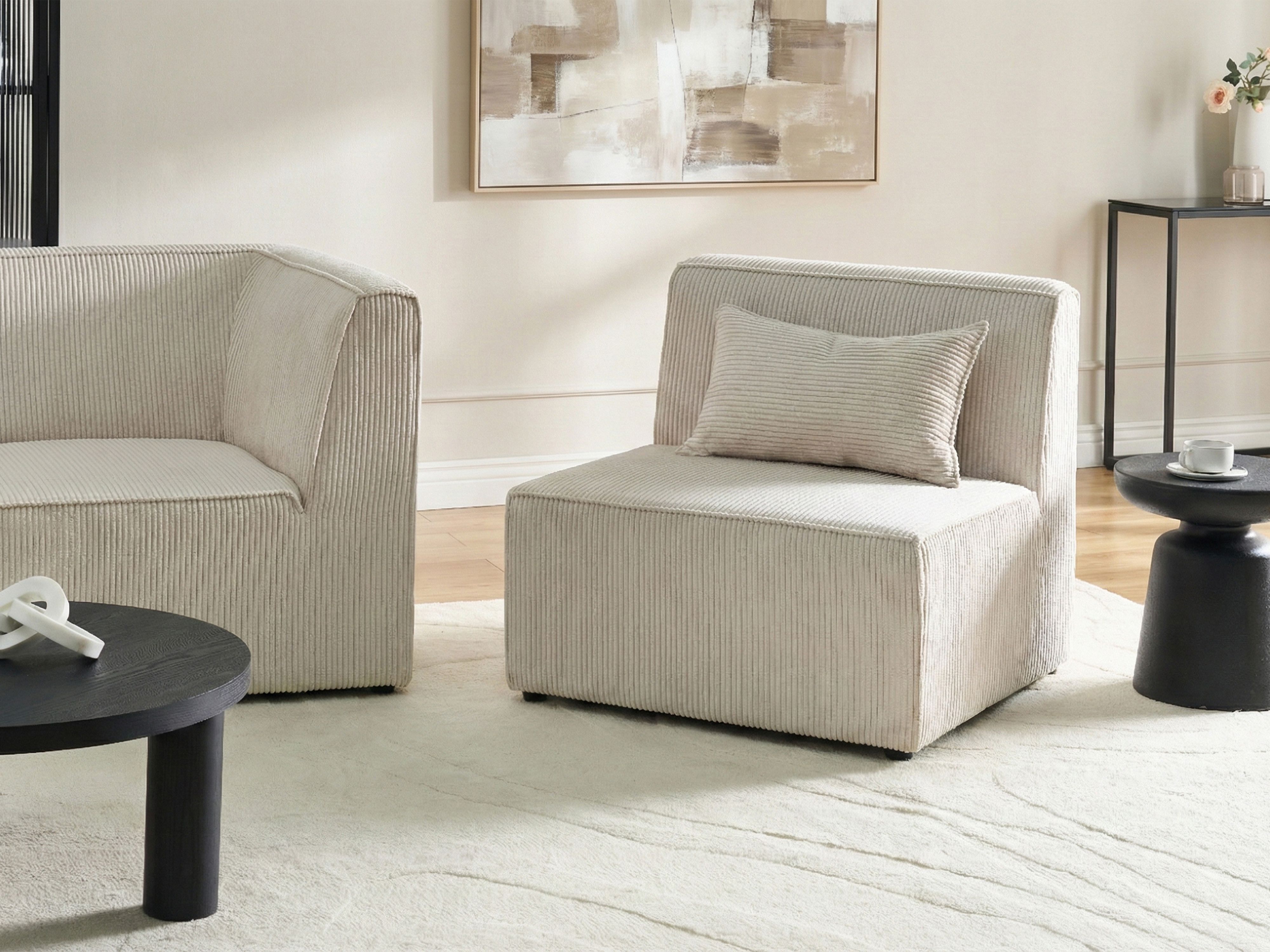 1-Seat Section LEMVIG Corduroy Beige