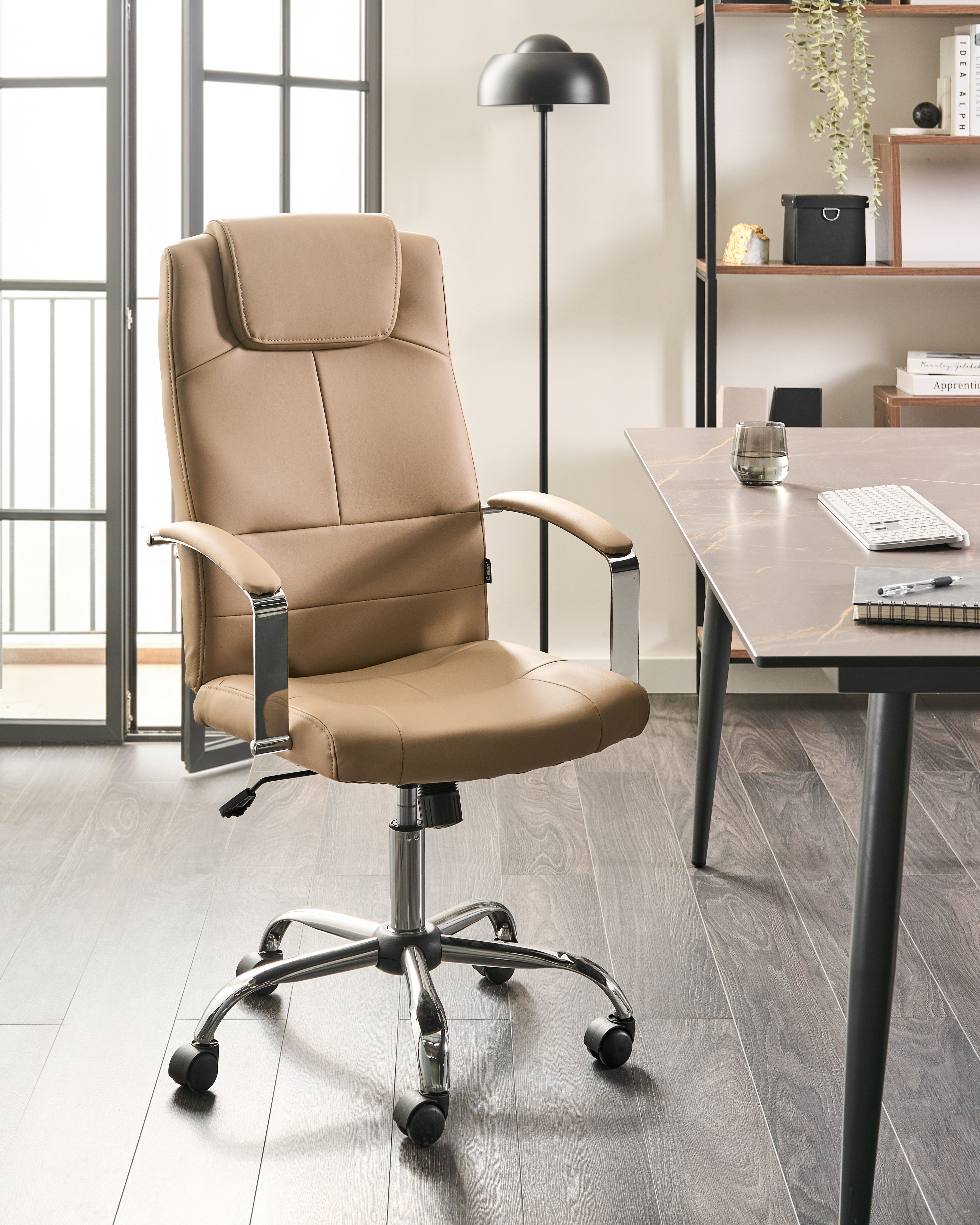 Executive Chair WINNER Faux Leather Sand Beige