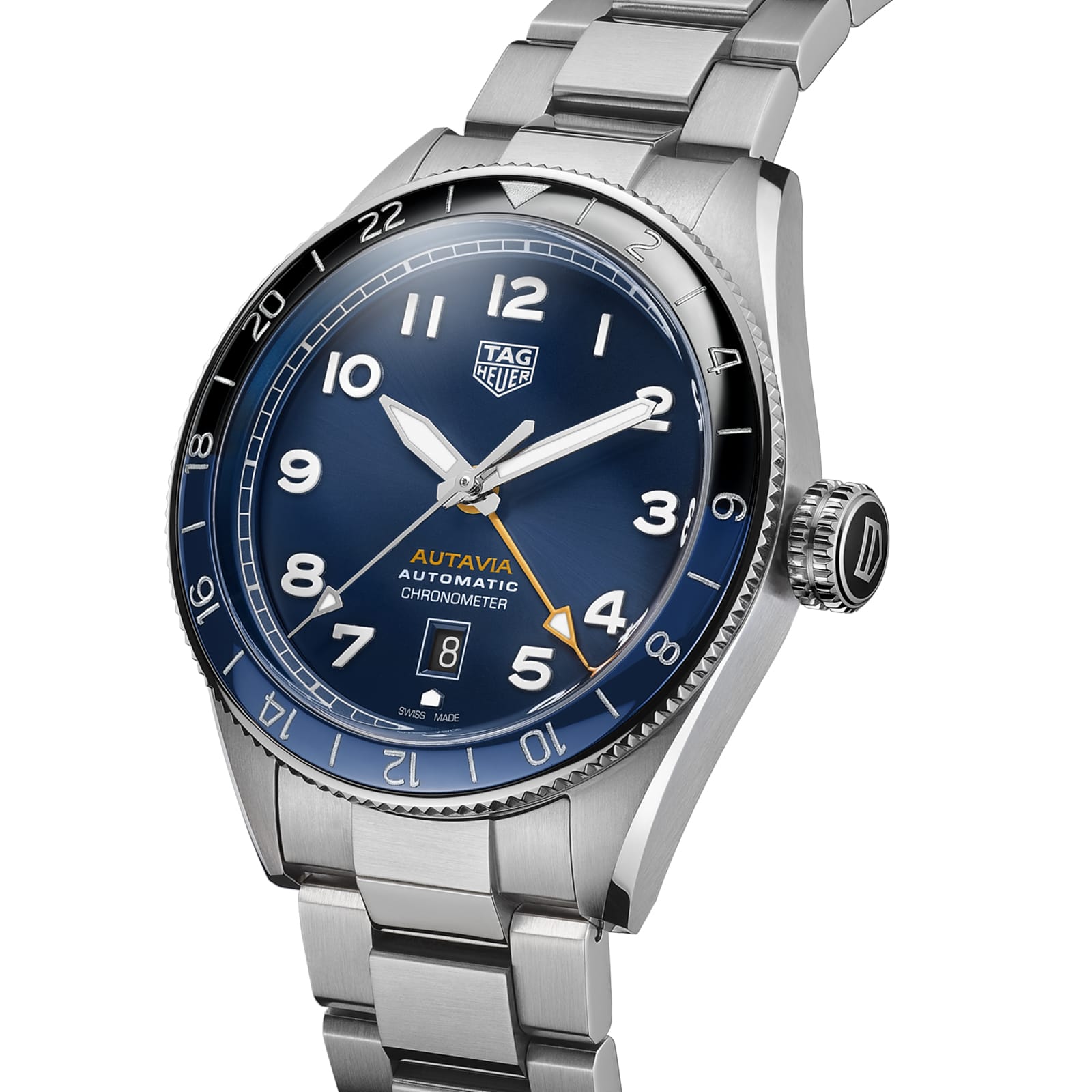 TAG Heuer Replica Watch Autavia Gmt Cosc Automatic 42 mm Steel(1:1 replica) - Elite Watch Atelier
