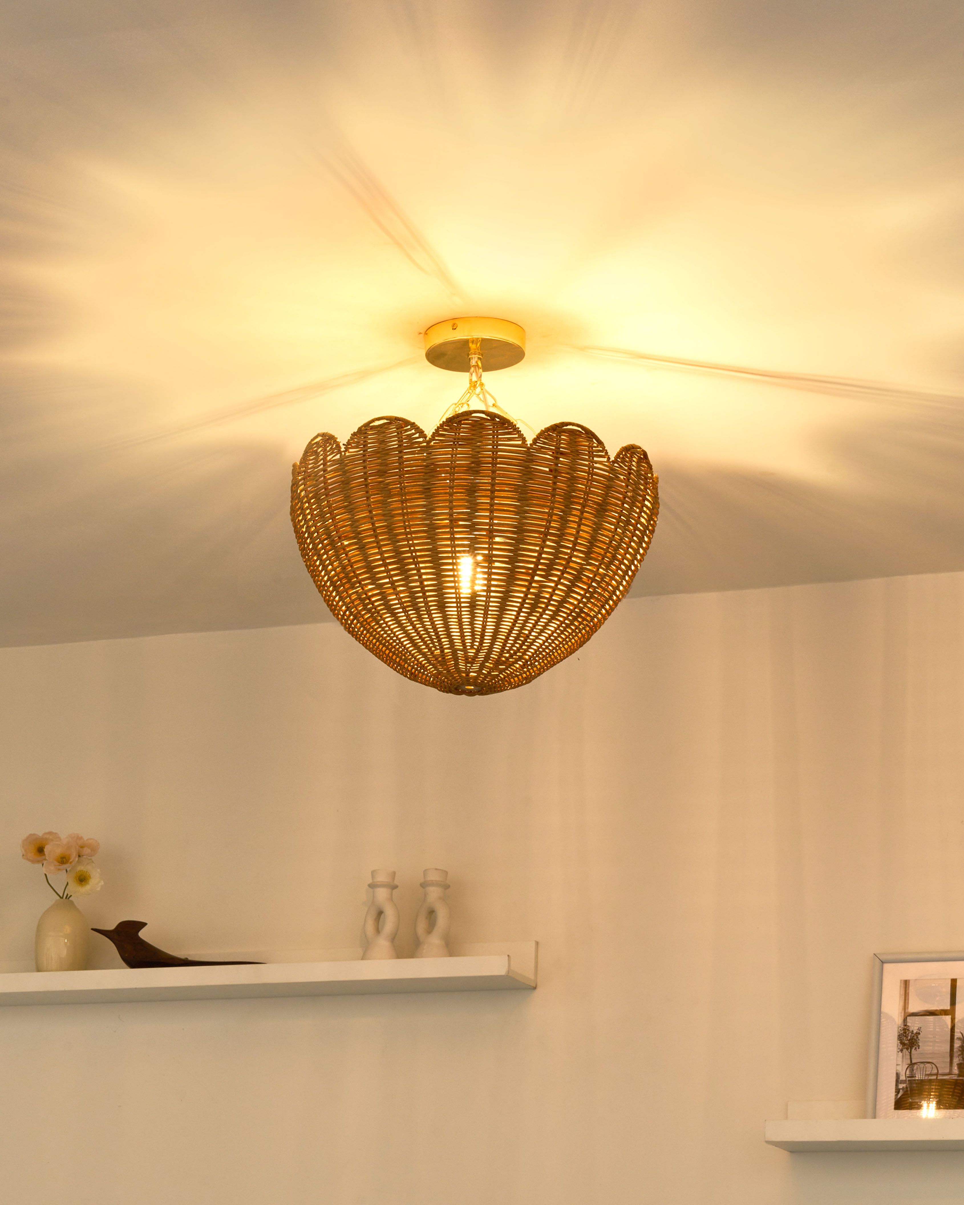 Pendant Lamp MANDEKAL Rattan Natural