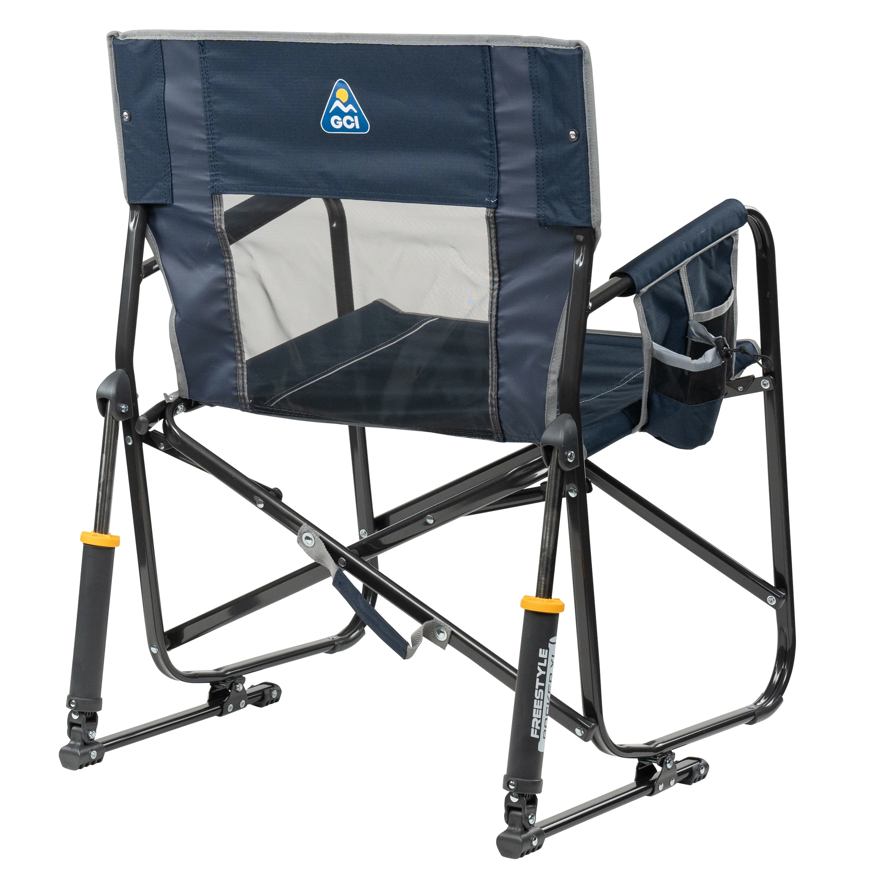 GCI Outdoor Freestyle Rocker XL Oversized Foldable Rocking Camp Chair, Pewter - Image 31