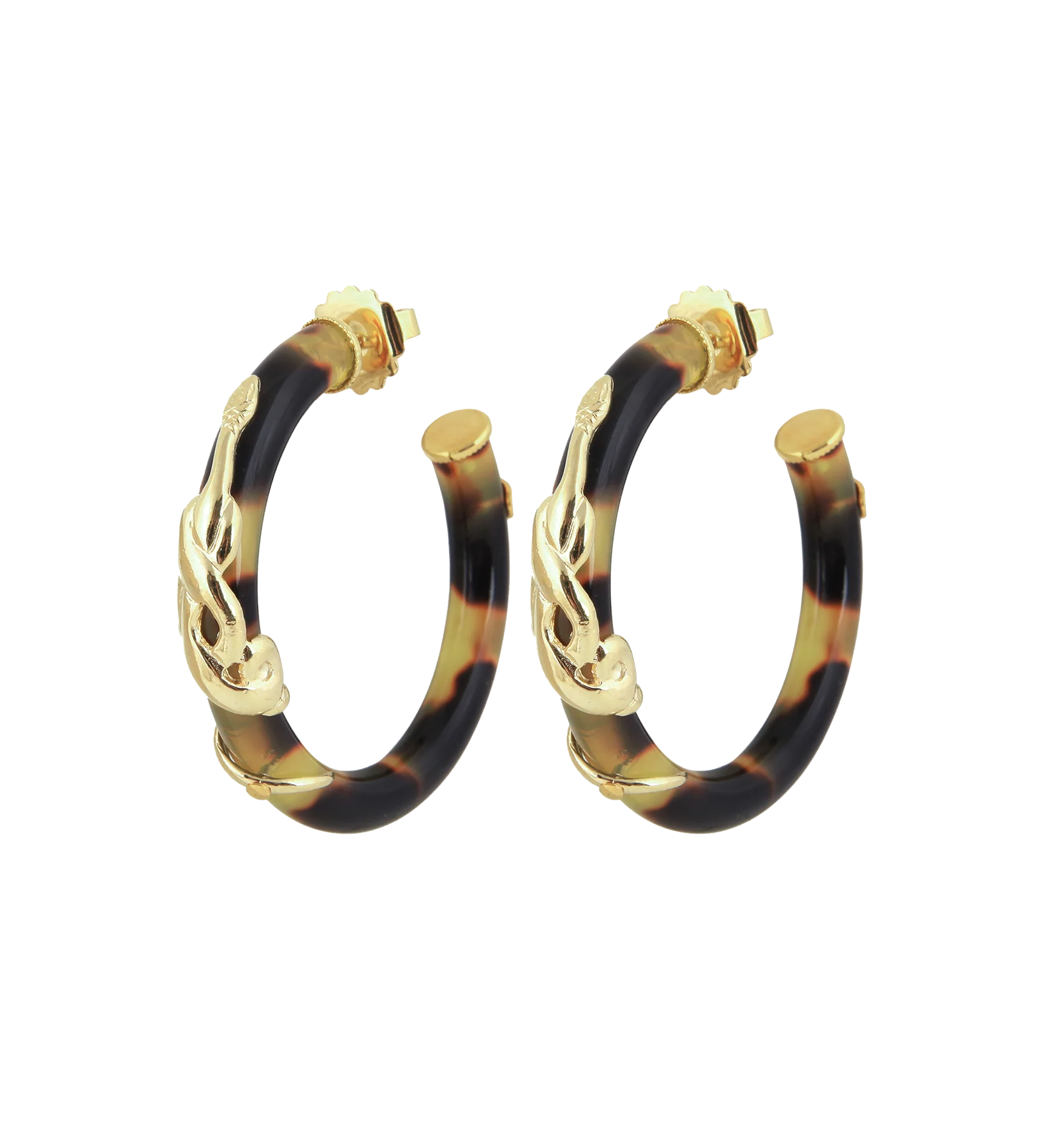 Gas Bijoux Tortoise Cobra Earring Set
