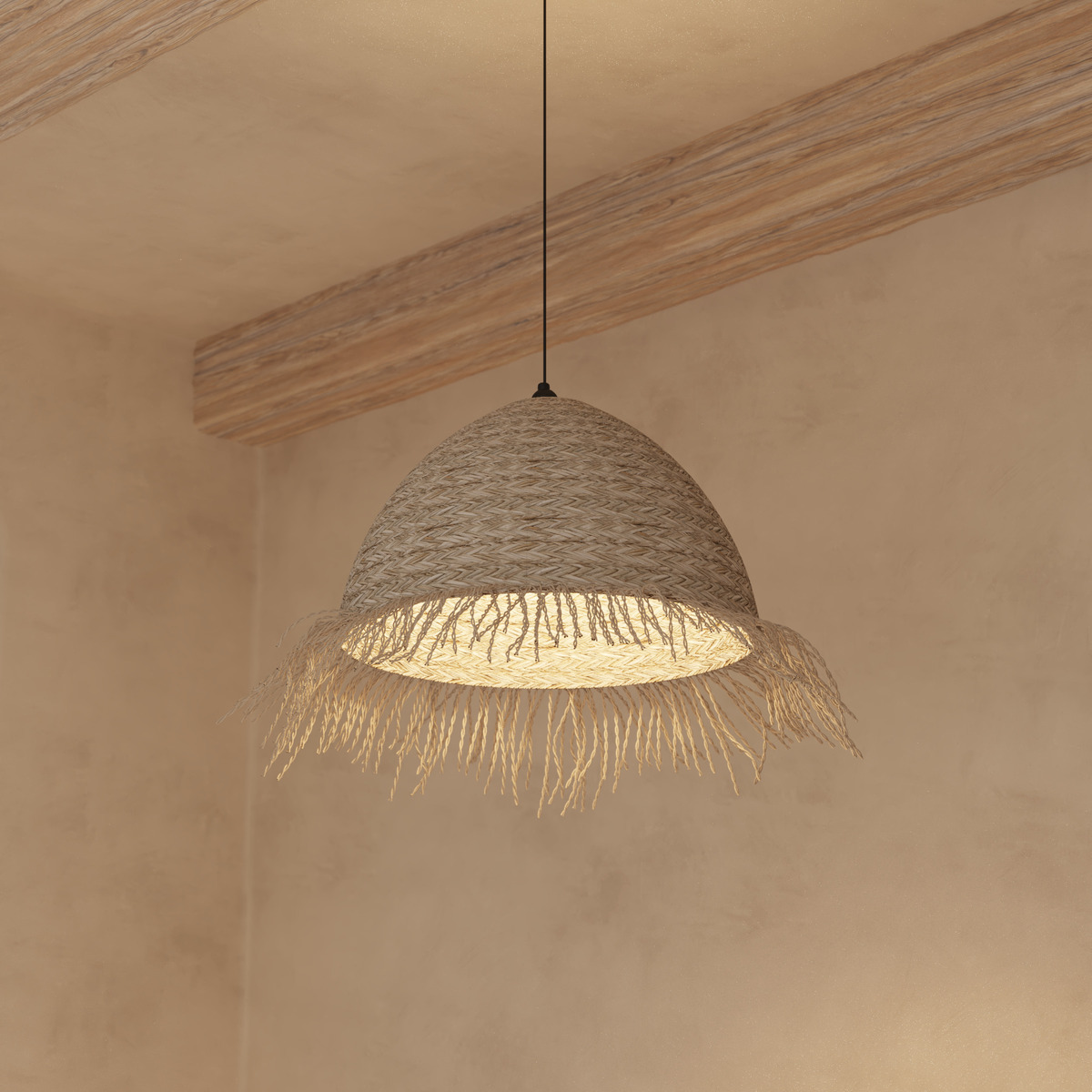 Suspension lamp "Sea view" Reed, D.56 cm