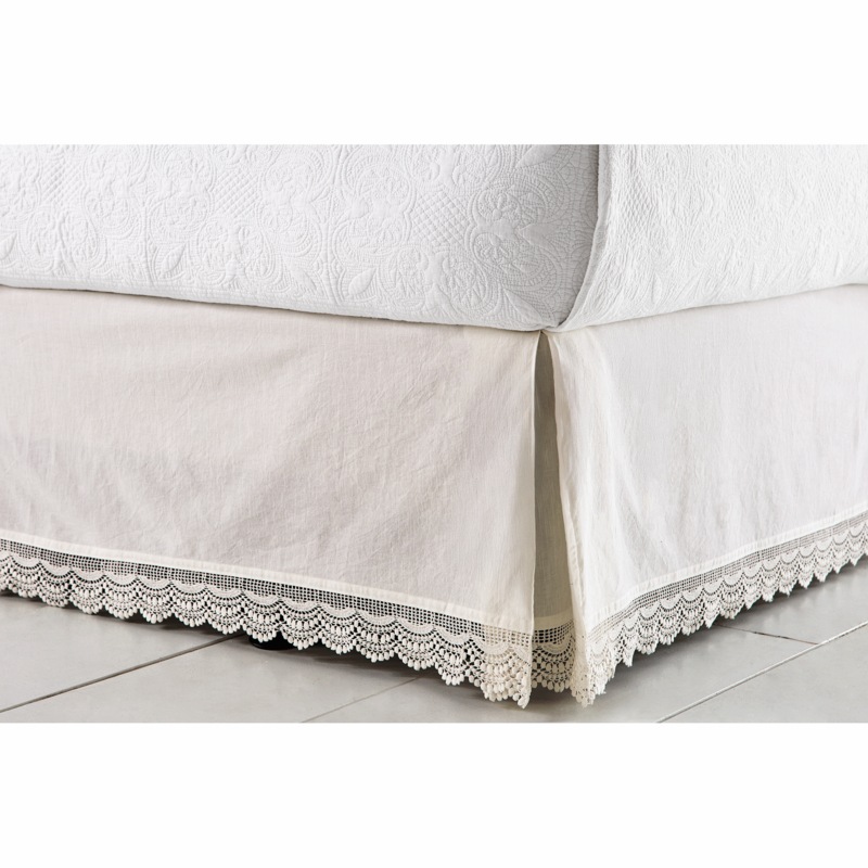 Scalloped Crochet Bedskirt - MIDNIGHT VELVET CATALOG