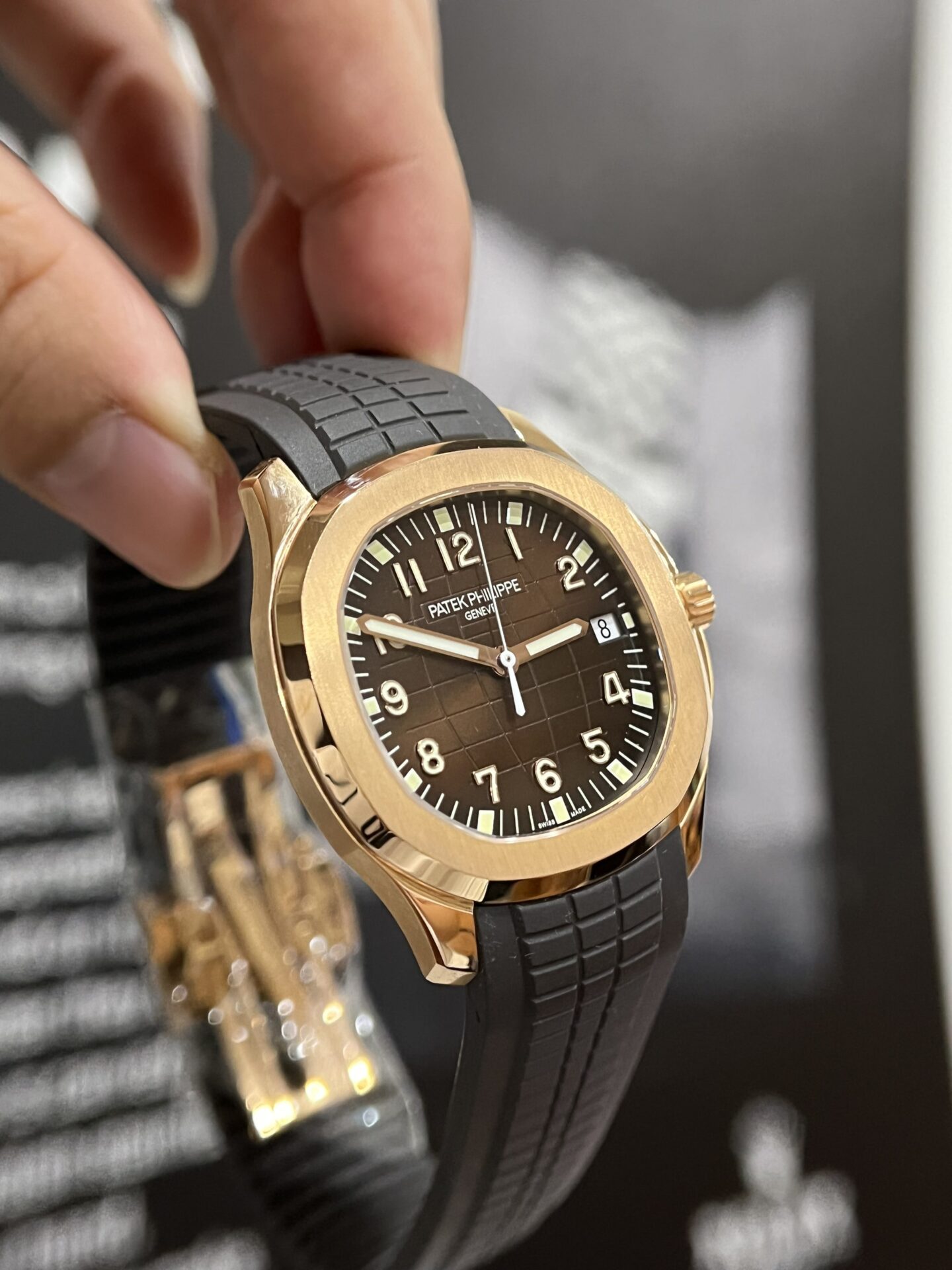 Patek Philippe Aquanaut 5167 Replica Watch Gold Wrapped Chocolate Dial 3K 40mm - Top club