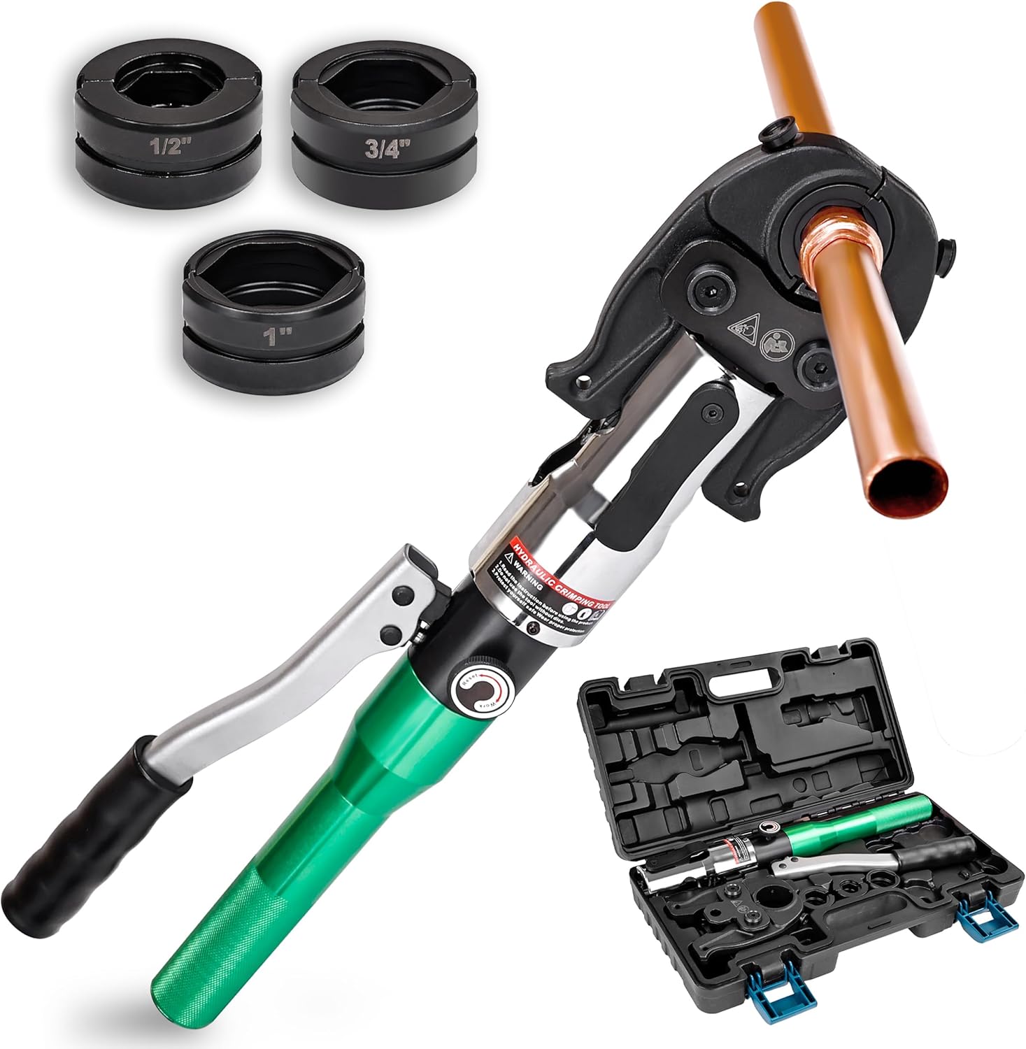 Copper Tube Fitting Crimping Tool Copper Pipe Crimper Press with 1/2
