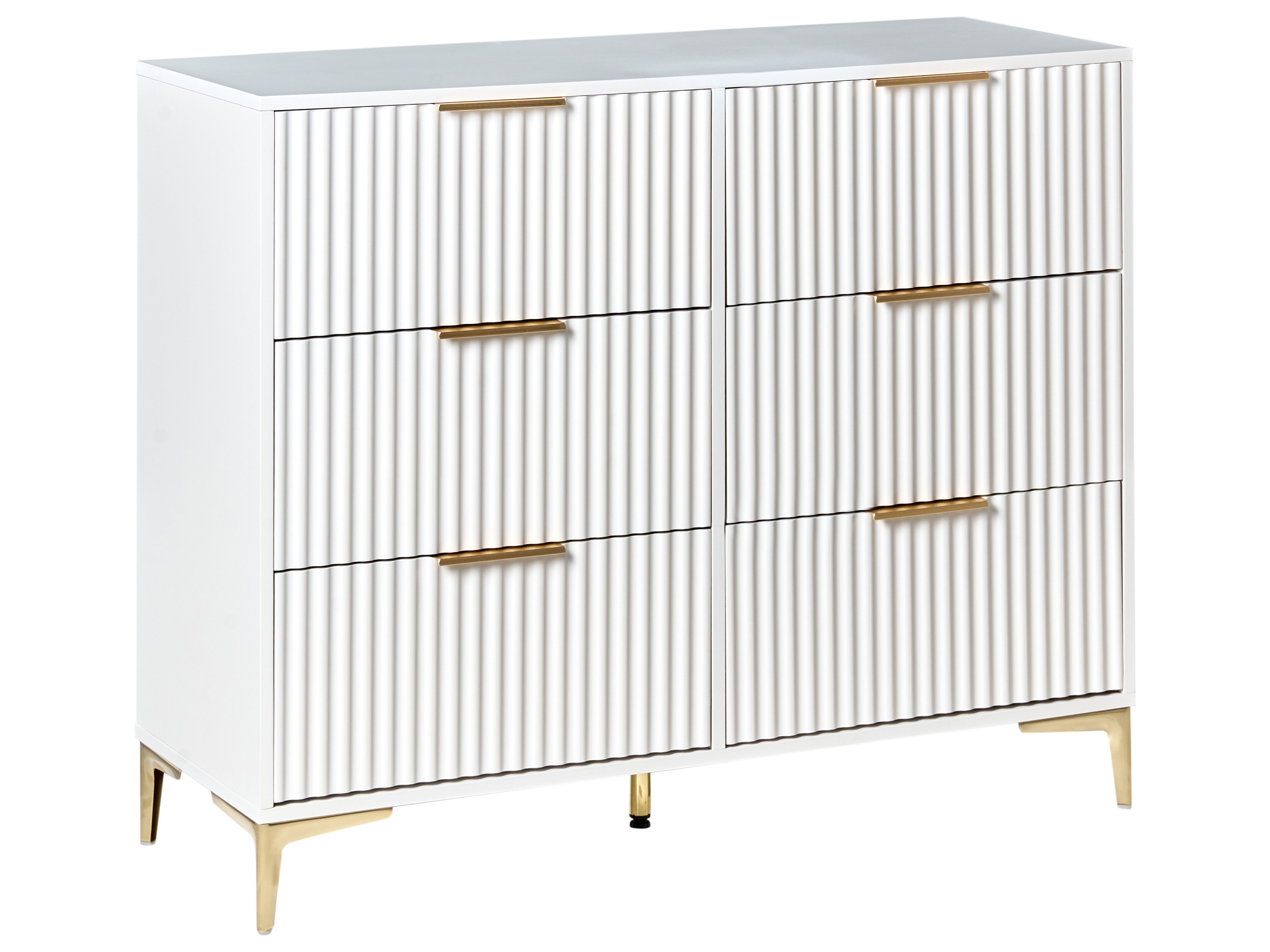 6 Drawer Chest WALCOTT White