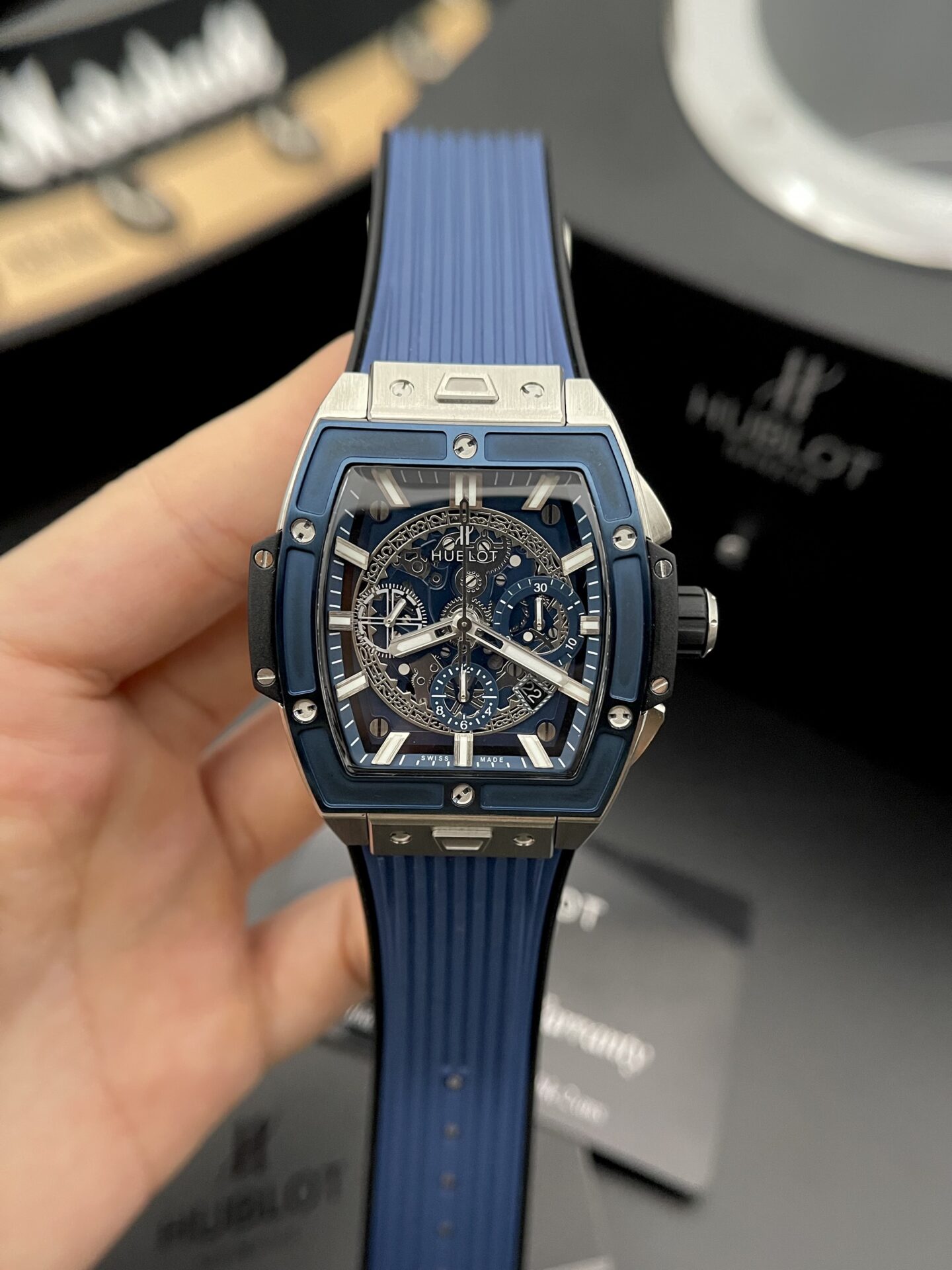 Hublot Spirit Of Big Bang Replica 11 Watch Titanium Blue 42mm - Top club