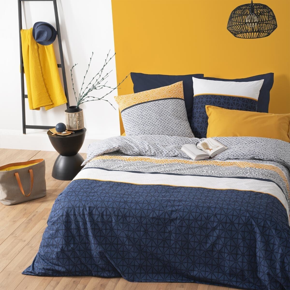 Bed linen set "Etnik striped" 260x240 cm