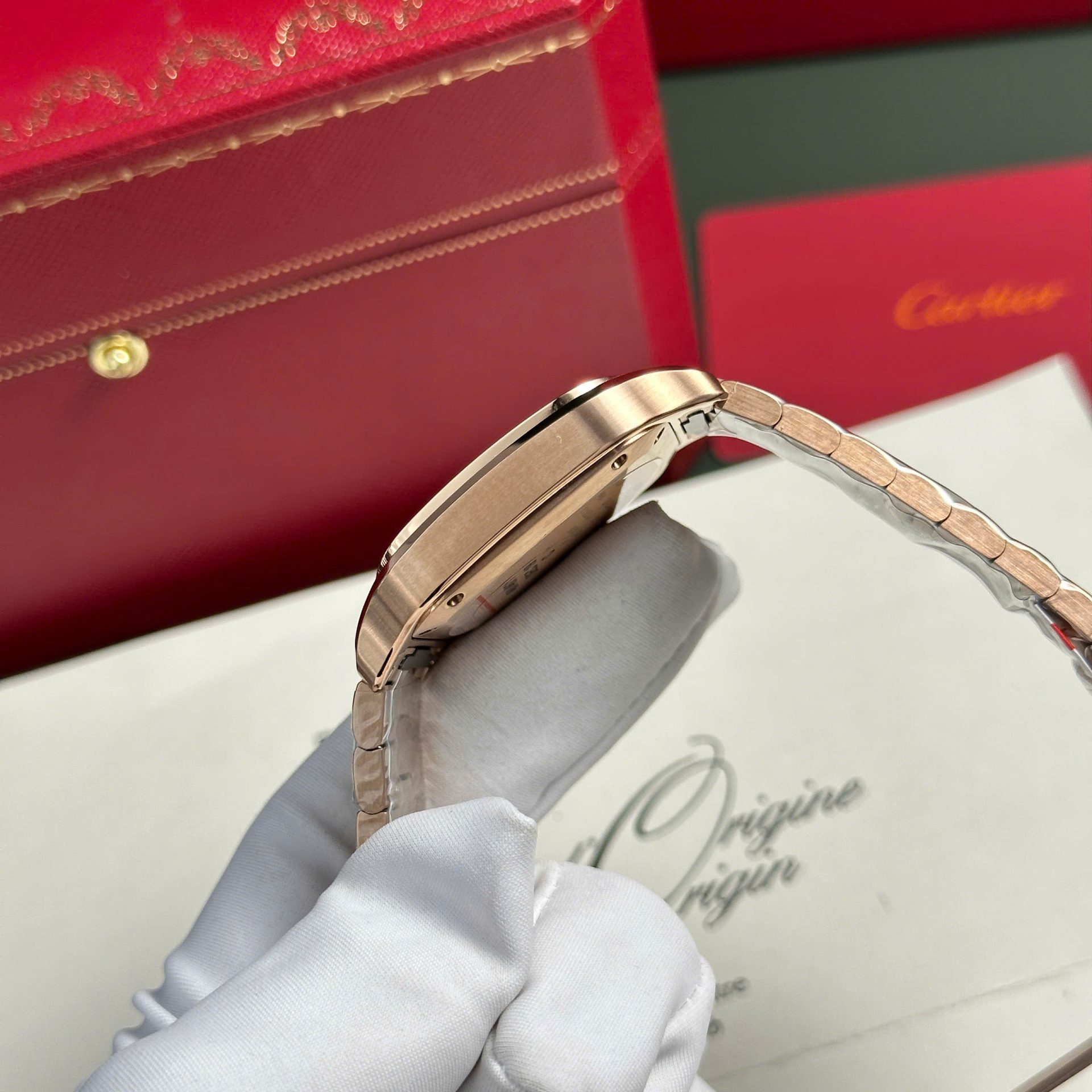 Cartier Santos Womens Replica Watch White Dial BV Factory 35.2mm - Top club