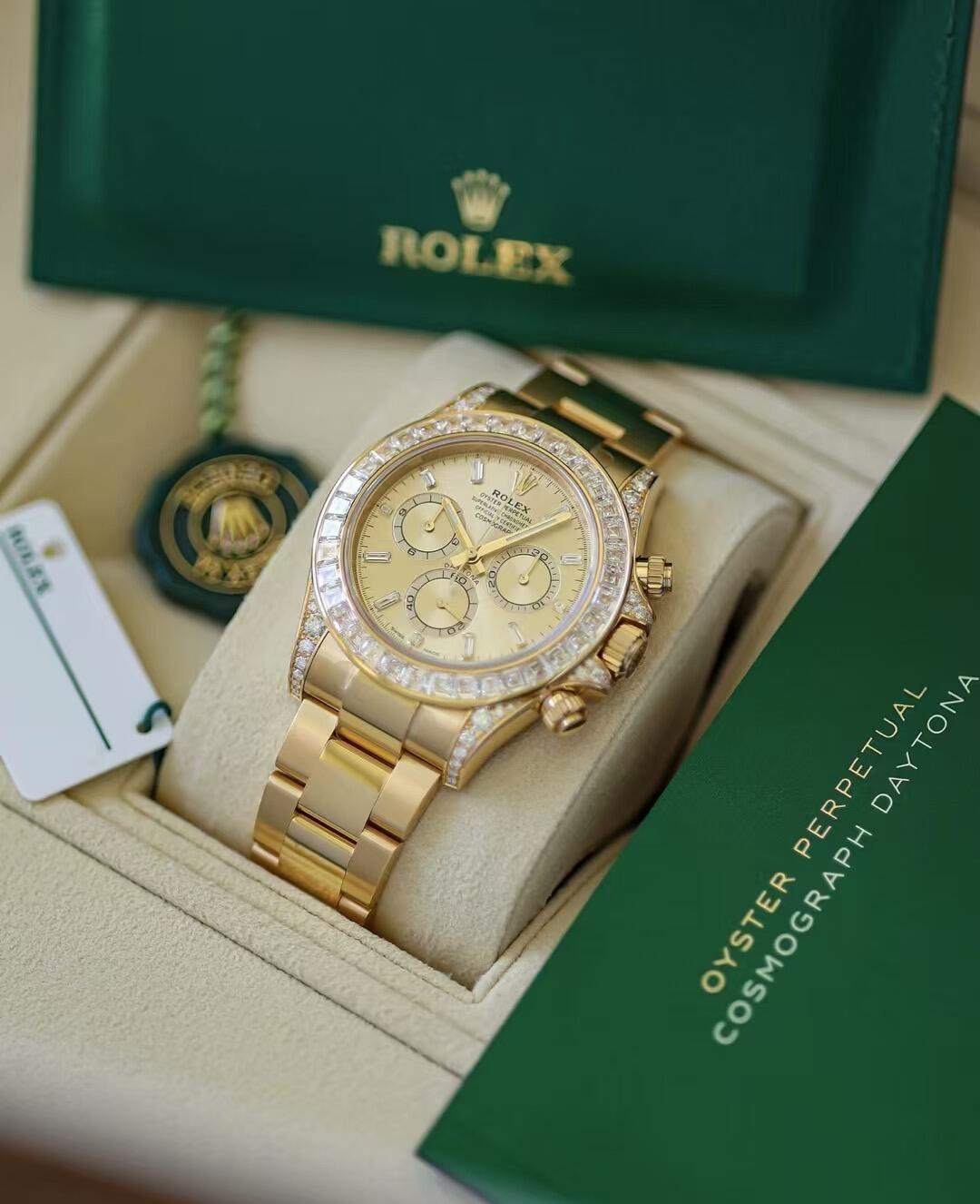 Rolex Cosmograph Daytona Oyster, 40 mm, yellow gold and diamondsReference 126598TBR(1:1 replica) - Top club