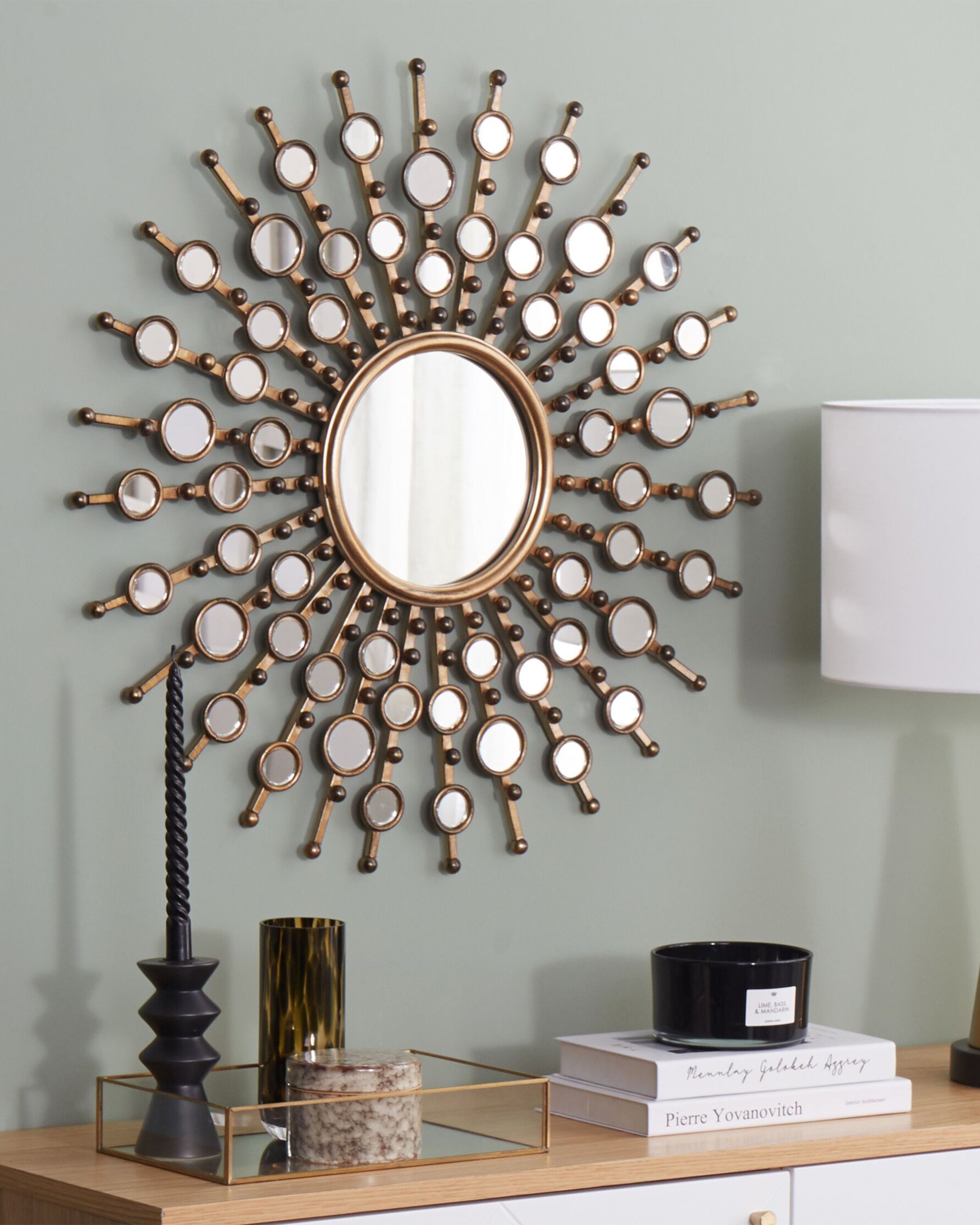 Wall Mirror BLOIS 70 cm 70 cm Metal Gold