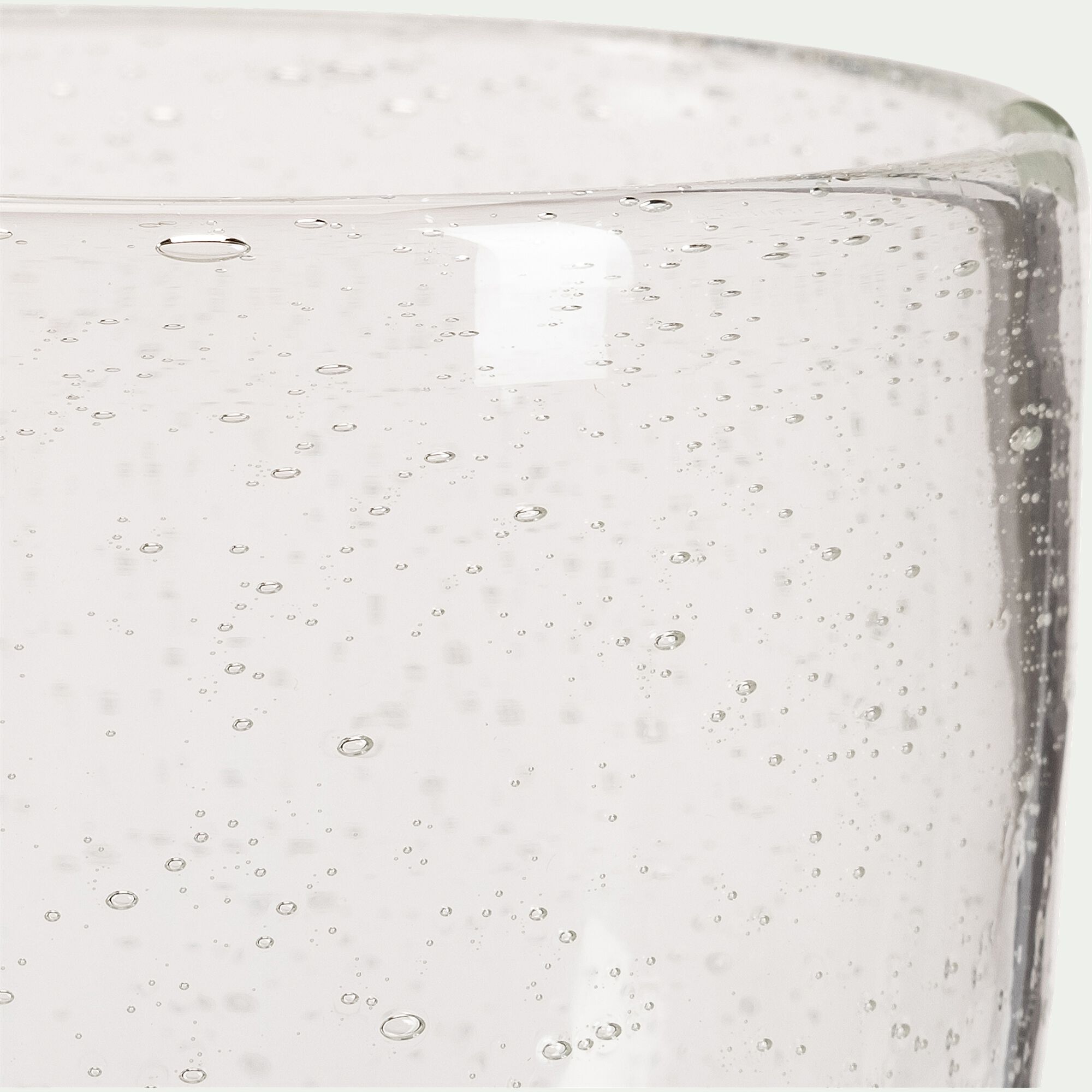 BULLA - Gobelet en verre bullé 35cl - transparent