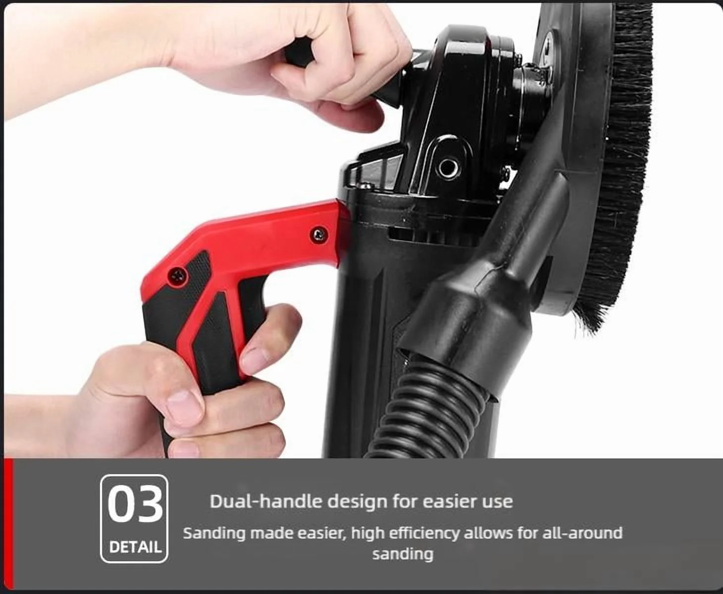 PWTOOL Concrete Floor Grinder | Multifunctional Concrete Sander Concrete Sanding Machine | Flexible Floor Sander Floor Grinder Polishing Machine for Floor Sanding Wall Sanding - Image 7