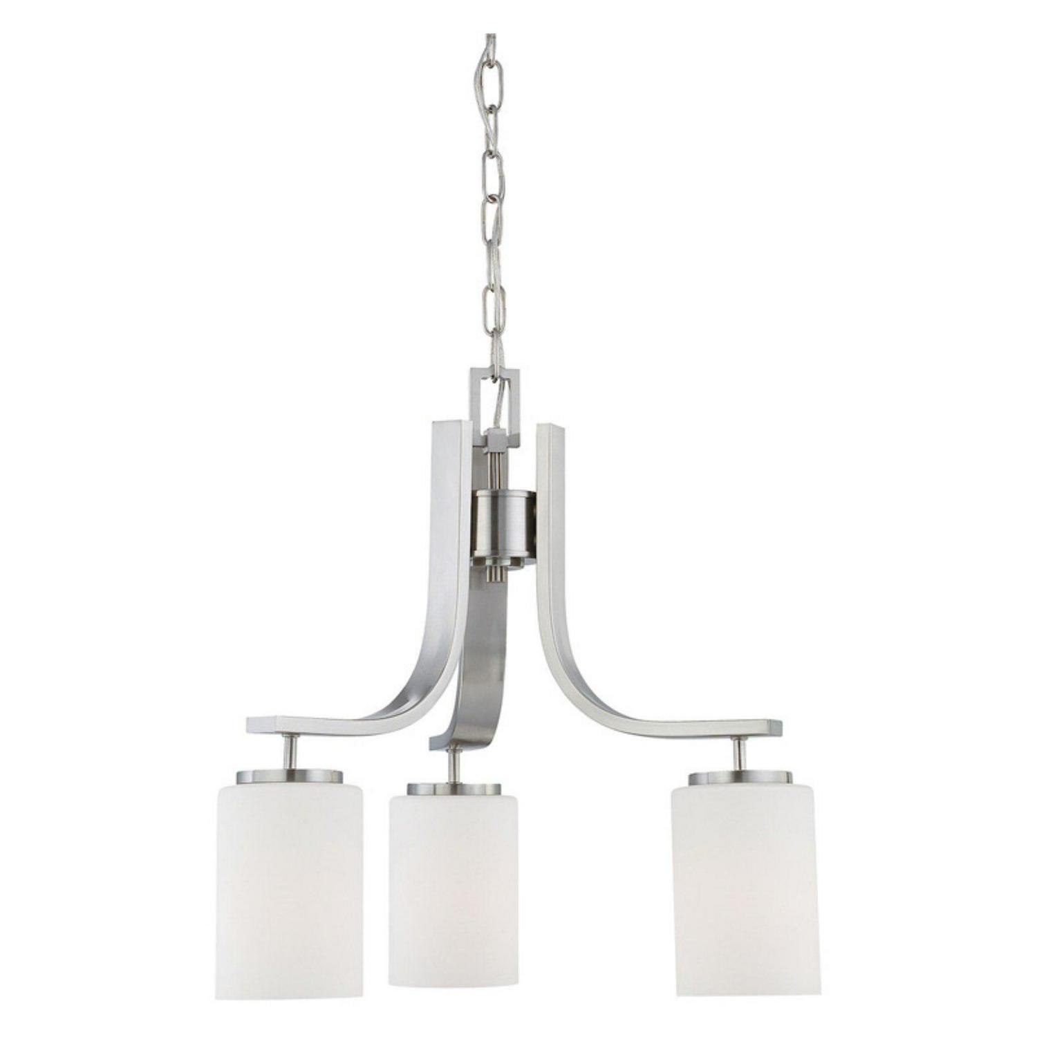 Elk Home 20-Inch Wide Pendenza Chandelier. Transitional-Brushed Nickel