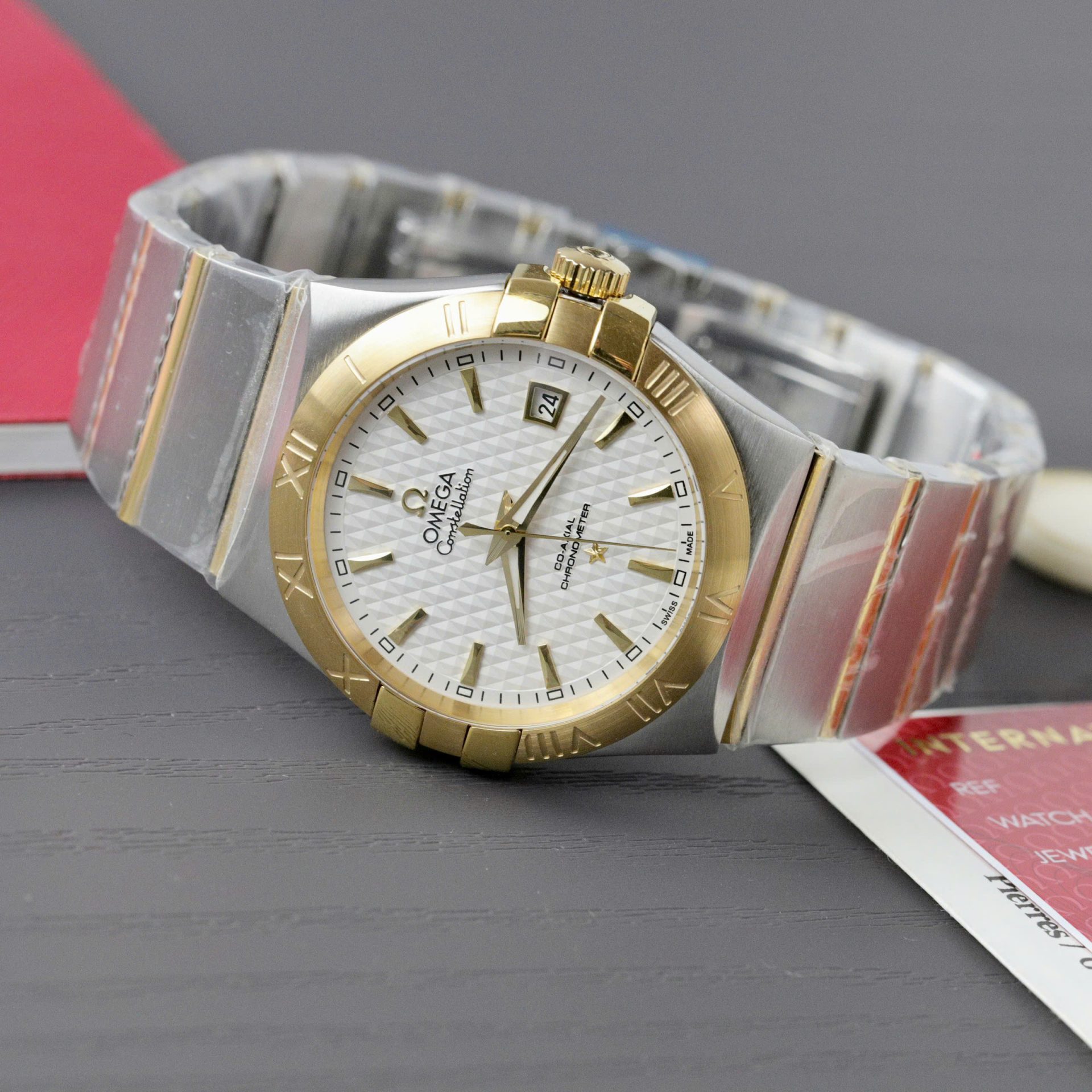 Omega Constellation Co-Axial Fake Watch Metal Wire 38mm - Top club