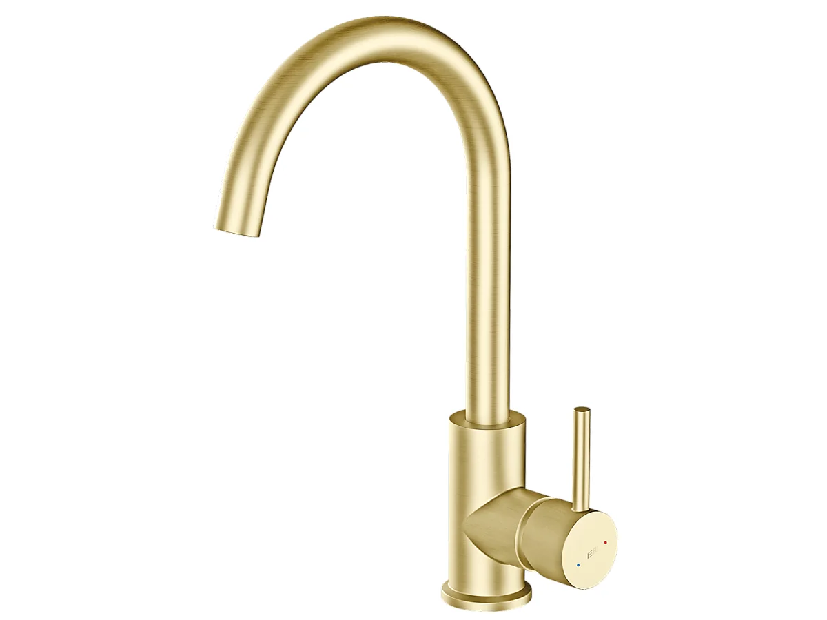 Kiwo mitigeur évier or brossé - Essebagno