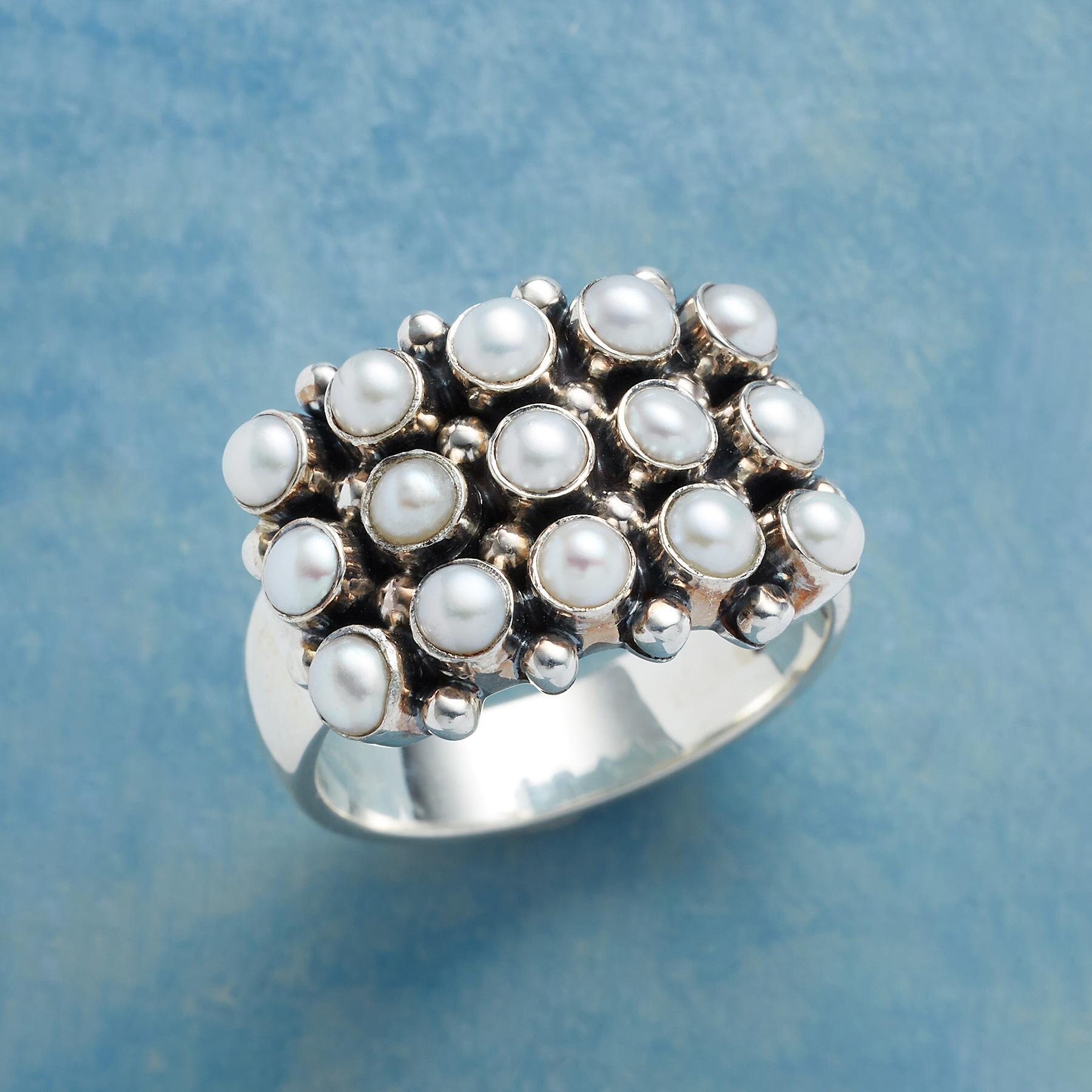 All In A Row Pearl Ring - Sundance Clothing