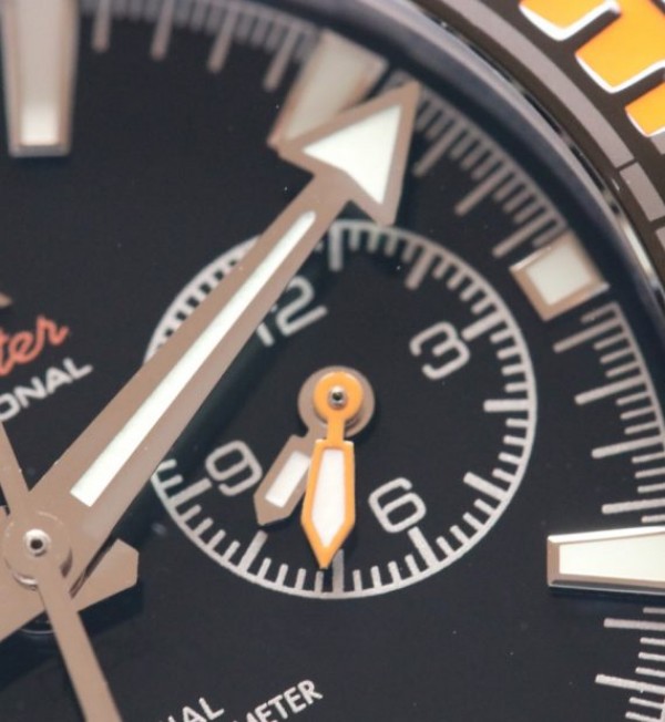 Replica Omega OMF Planet Ocean Master Chronometer Black/Orange Bezel Black Dial SS Bracelet A9900 - Top club