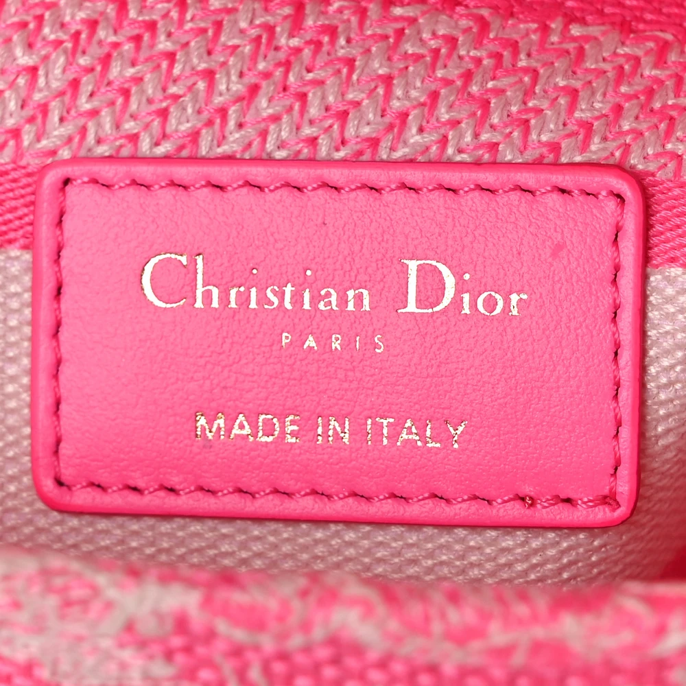 Superfake Dior Handbags in Fluorescent Pink Embroidery