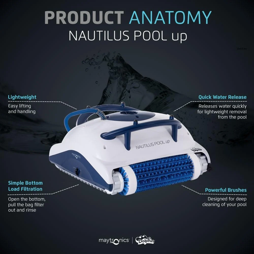 Dolphin Robotic Pool Vacuum Cleaner Up To 26 FT - Nautilus Pool-Up - Image 8 Dolphin Robotic Pool Vacuum Cleaner Up To 26 FT - Nautilus Pool-Up - Image 8