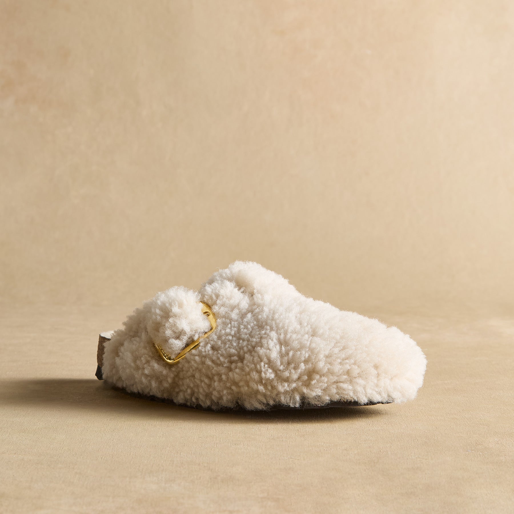 Boston Big Buckle Teddy Slides - Sundance Clothing