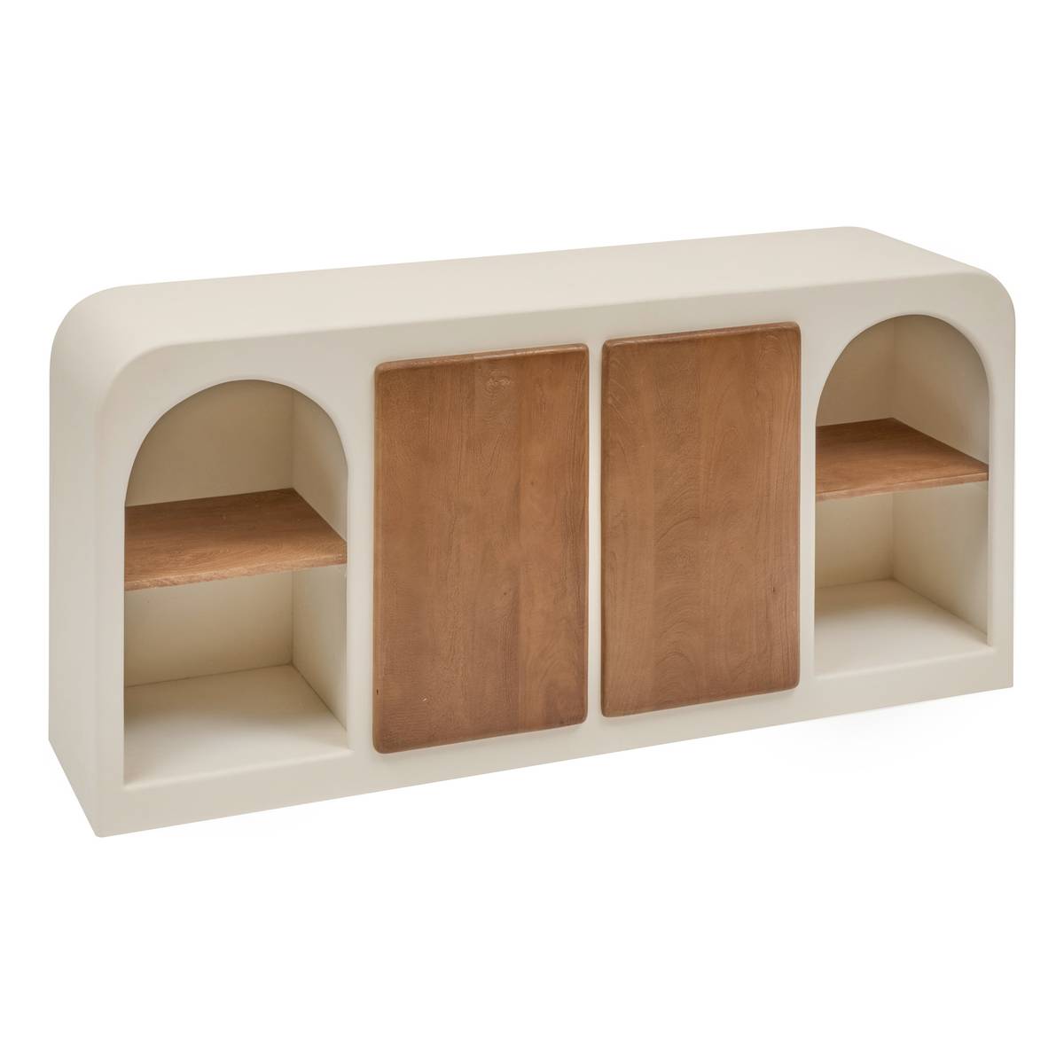 2-door 8-shelf sideboard "Sienna" Beige, 165x80 cm