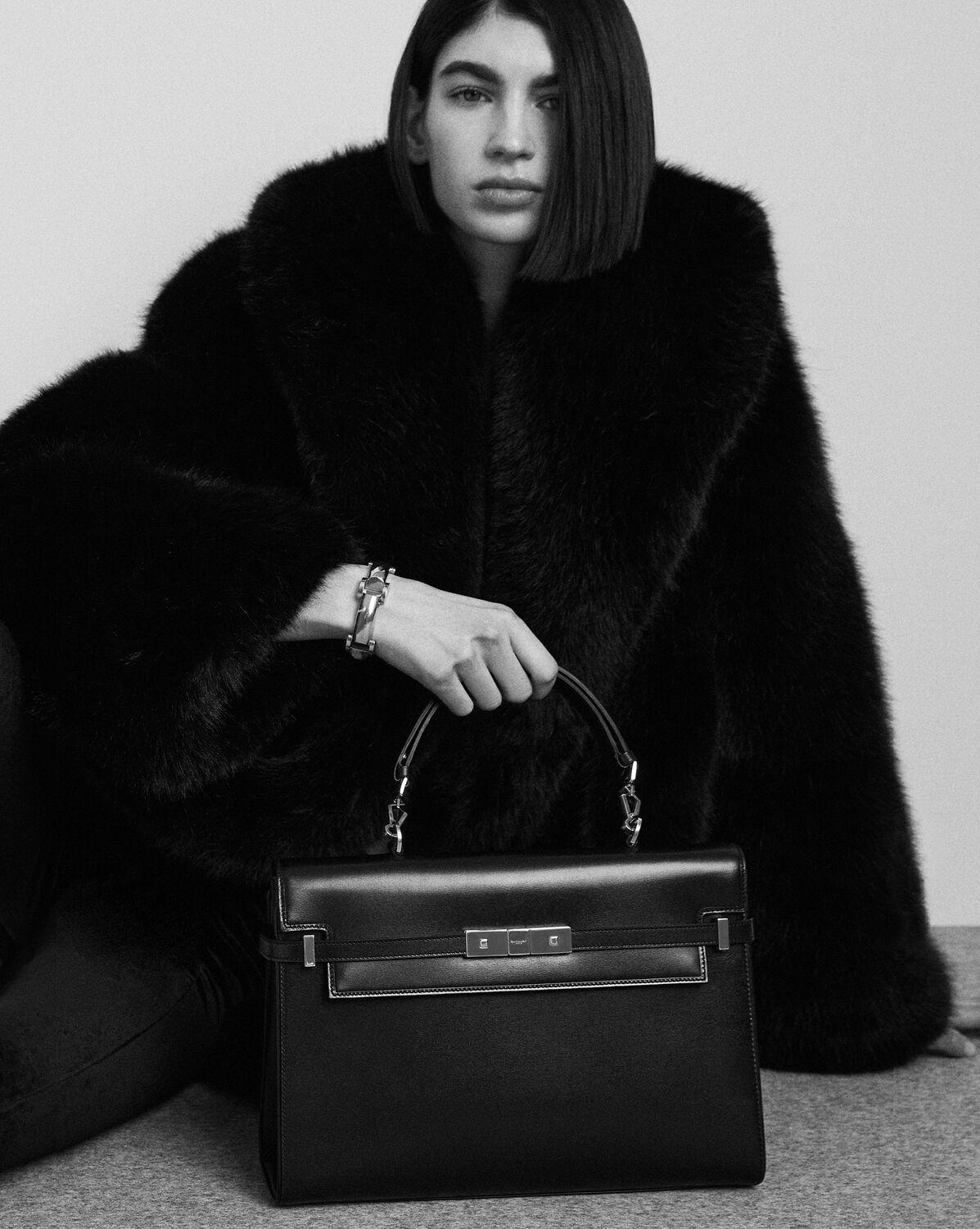 Replicate YSL Manhattan Top-Handle in Shiny Alligator(1:1 replica)1:1High-quality replica