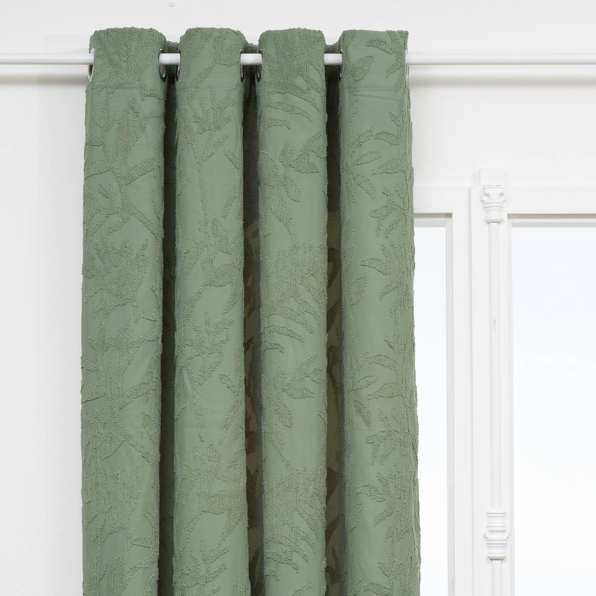 Curtain "Willow" Jacquard, Celadon Green, 135x260 cm