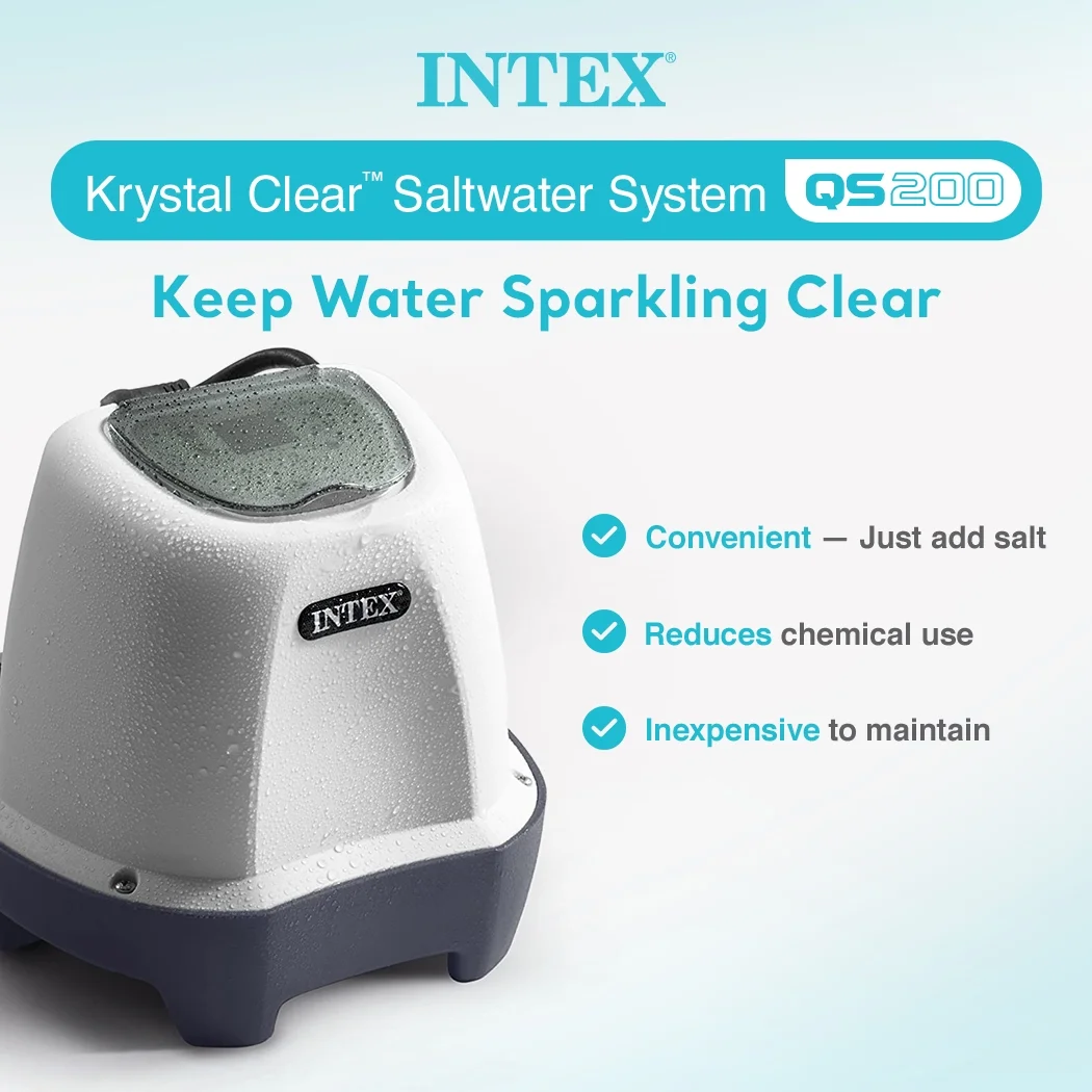 Intex 26661EG Krystal Clear Pool Small and Sleek Saltwater System, 110-120V - Image 2