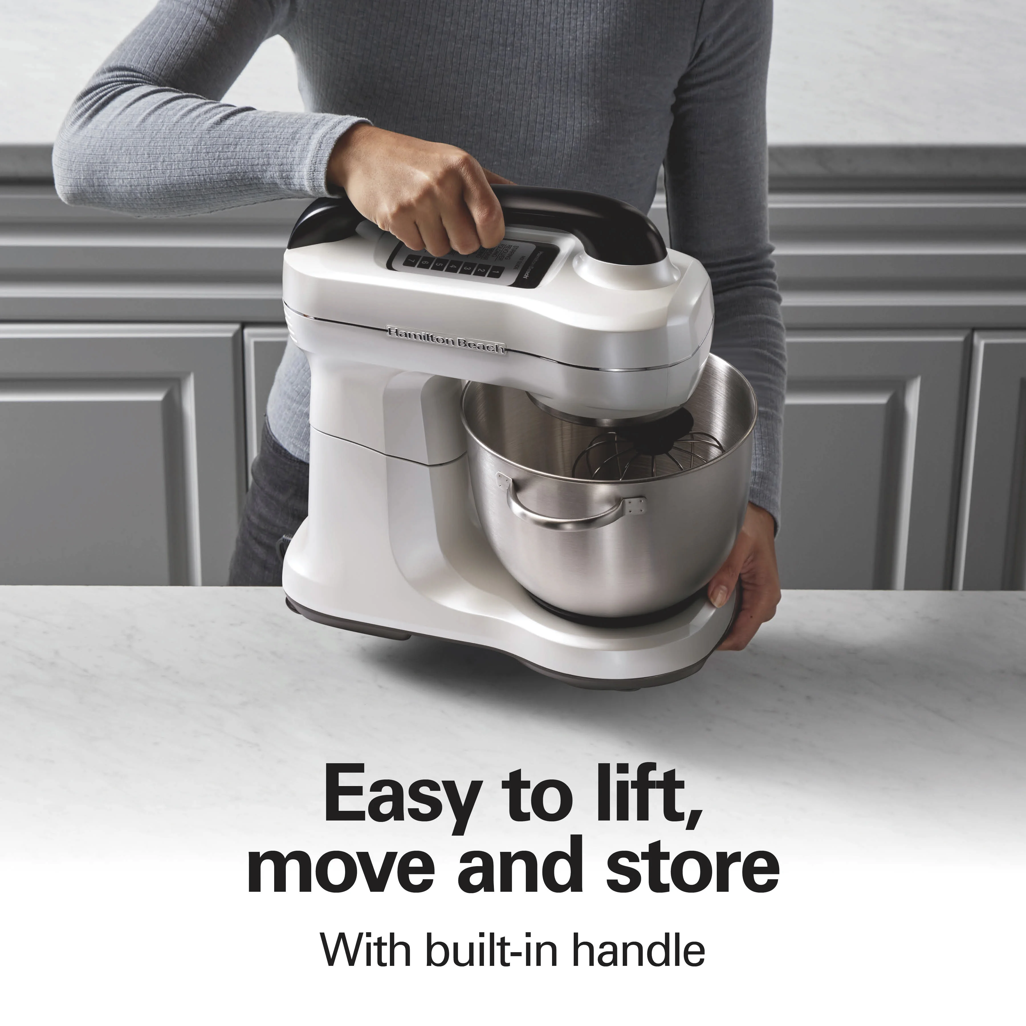 Hamilton Beach 4 Quart Stand Mixer for Kitchen, 7 Speeds, Tilt-Head, Dough Hook, Whisk & Flat Beater, Black - Image 37