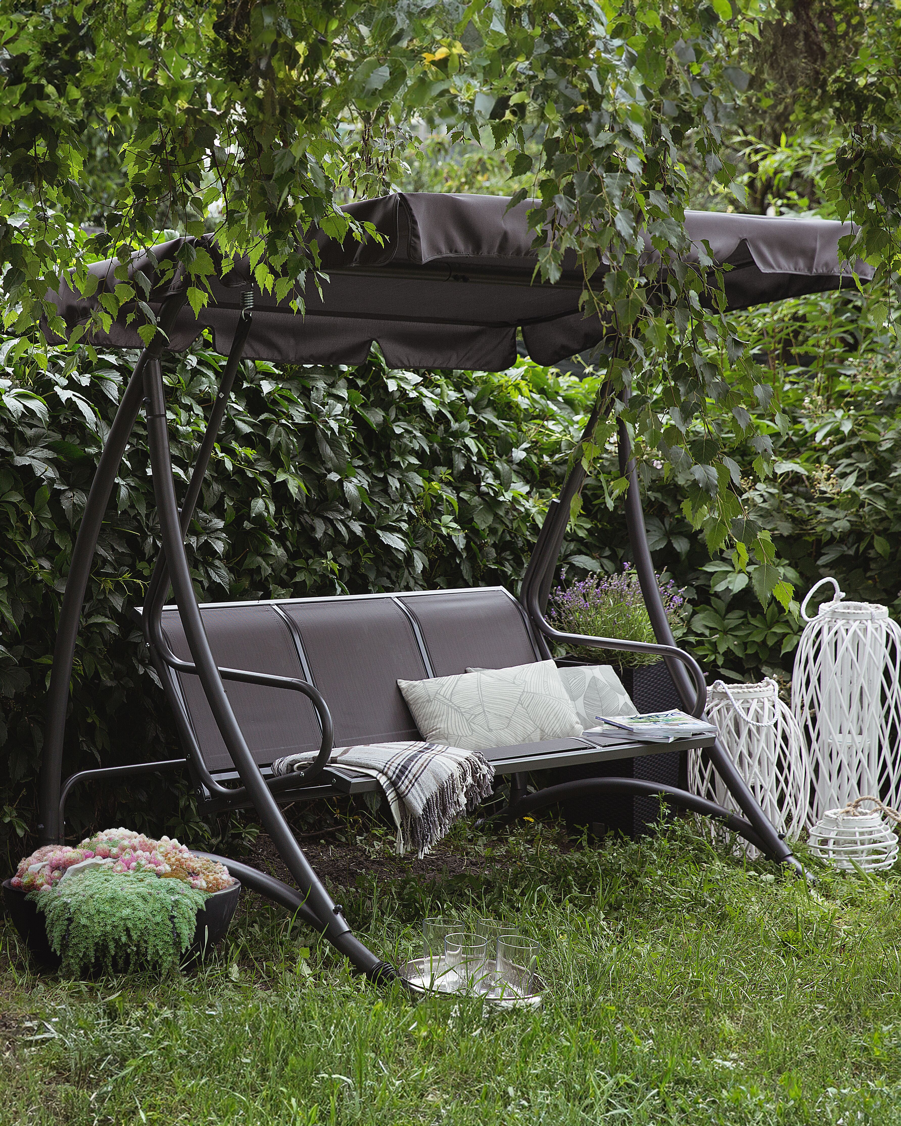 Patio Swing BOGART Metal Grey