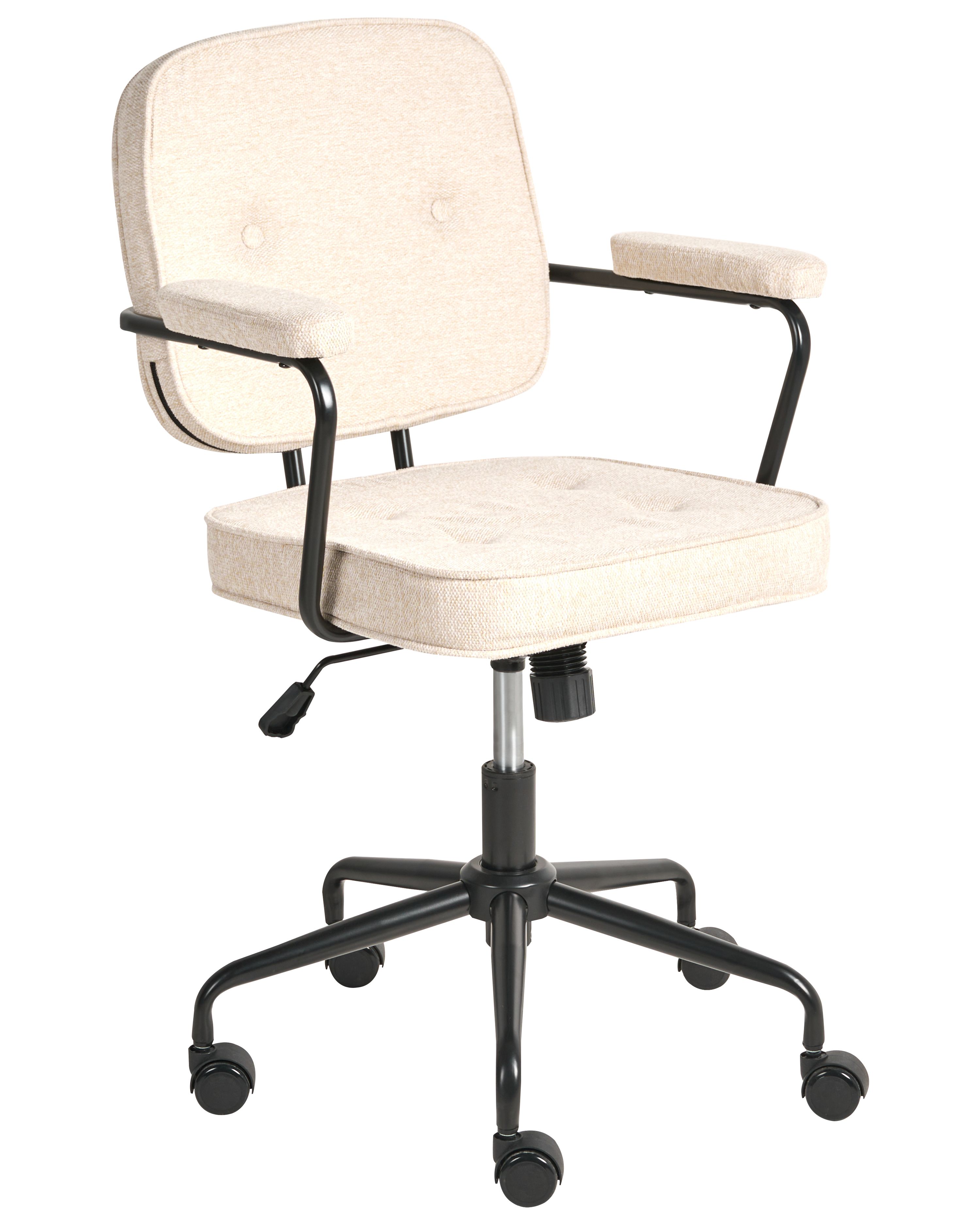 Desk Chair PAWNEE Fabric Light Beige