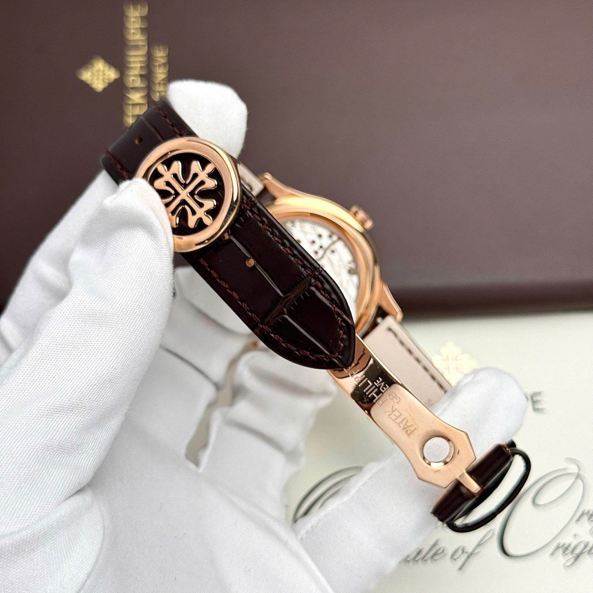 Patek Philippe Grand Complicaitons 5327R Super Clone Watches Brown Leather Strap 40mm - Top club