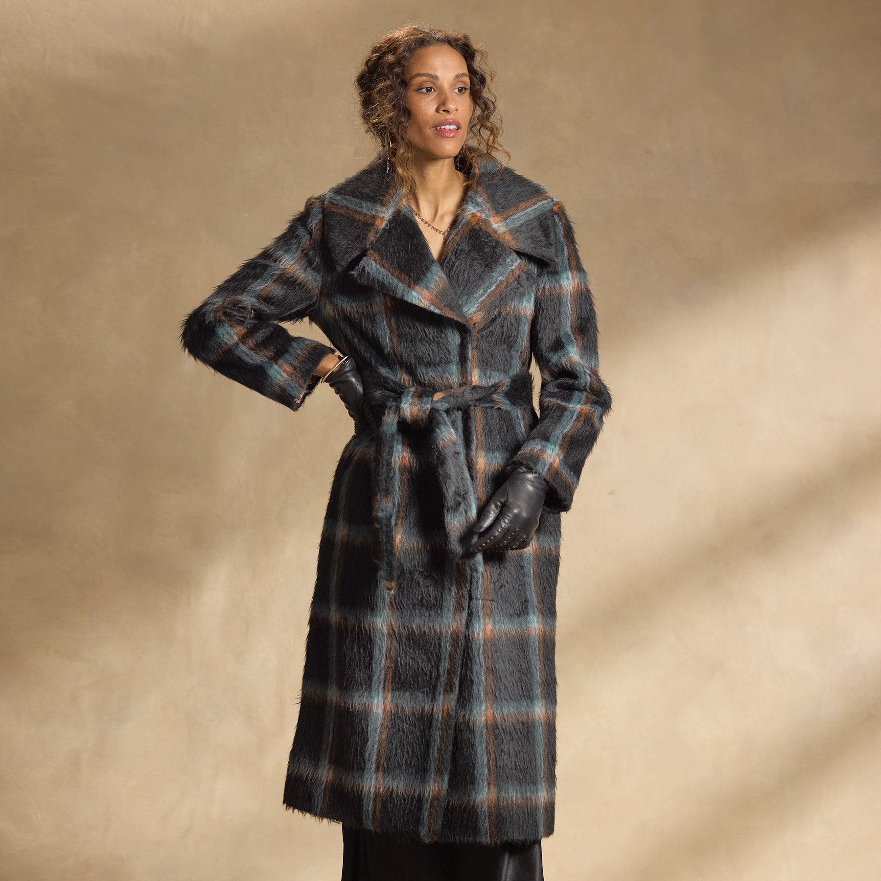 Rosemarie Plaid Coat, Petite - Sundance Clothing