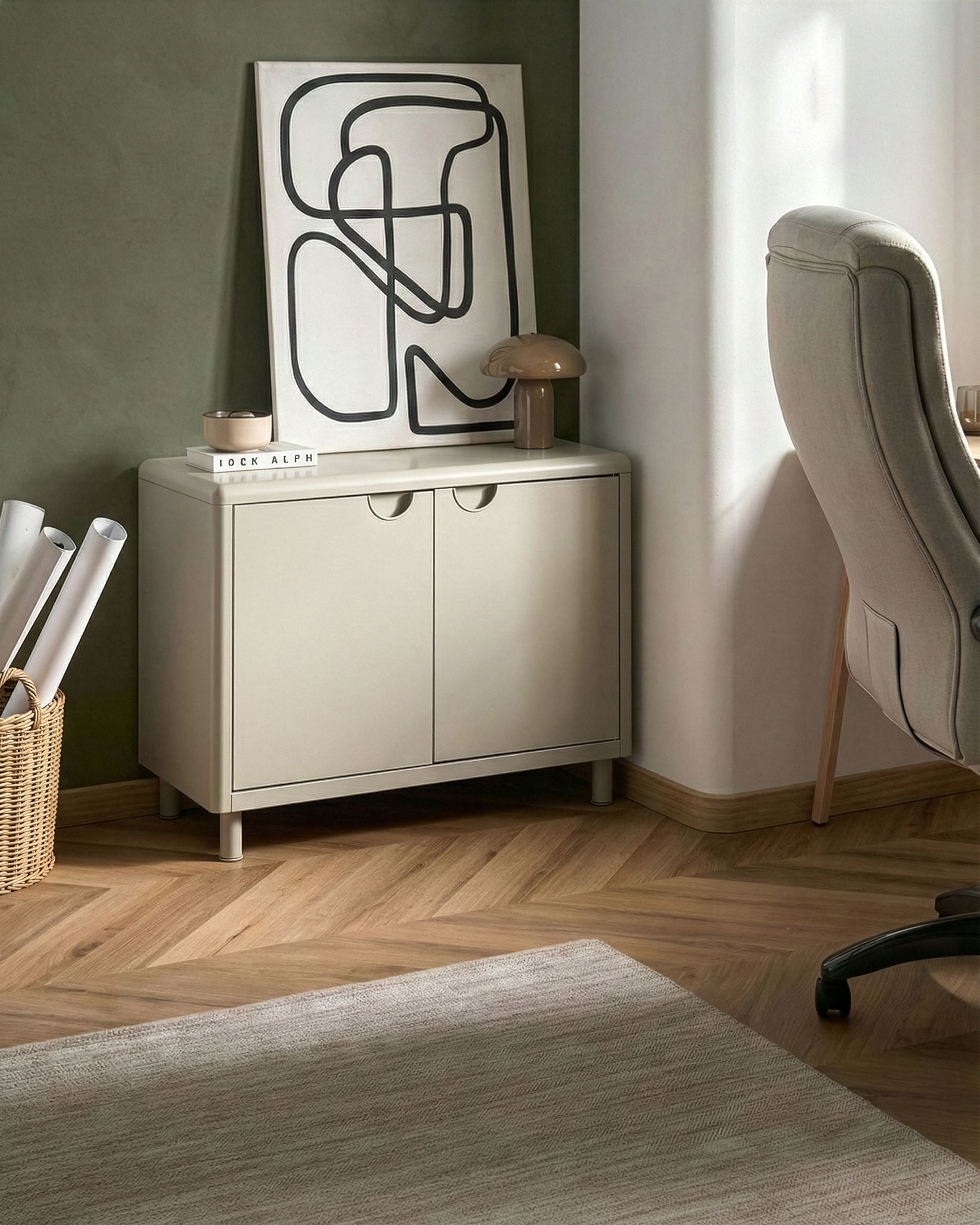 2 Door Sideboard KORVO Beige