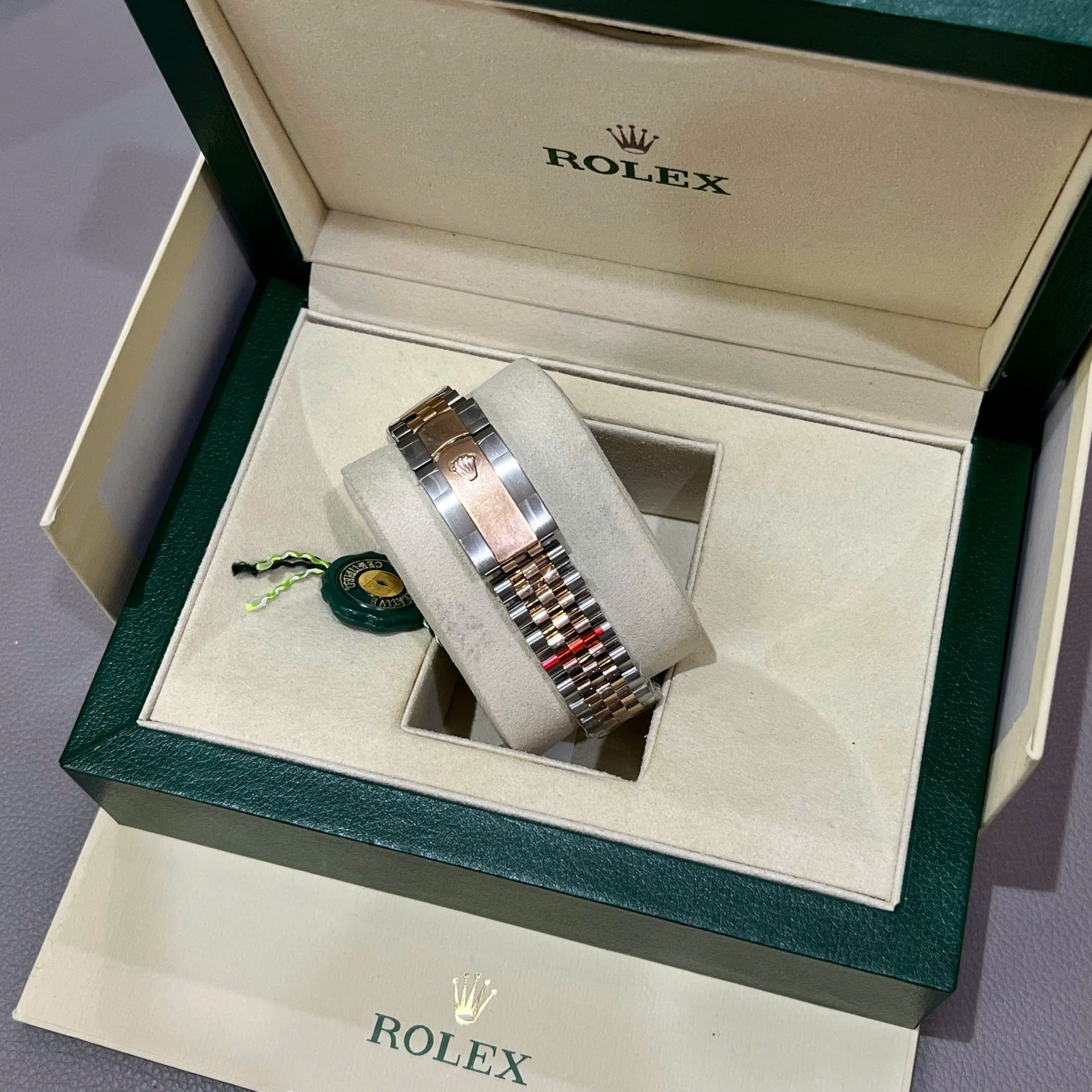 Rolex DateJust Dial Chocolate Replica Watch Custom Gold Wrapped GM Factory 41mm - Elite Watch Atelier