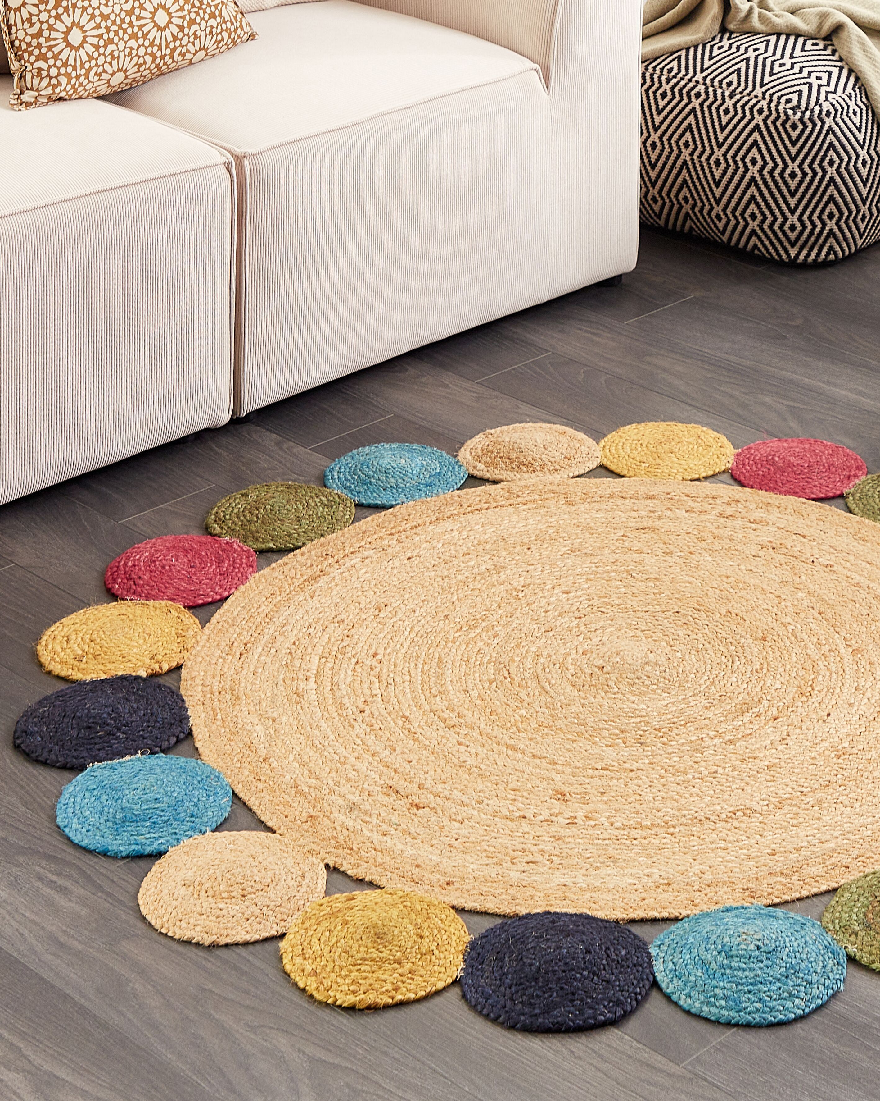 Rug VOSTAN Multicolour ø 140 cm Jute