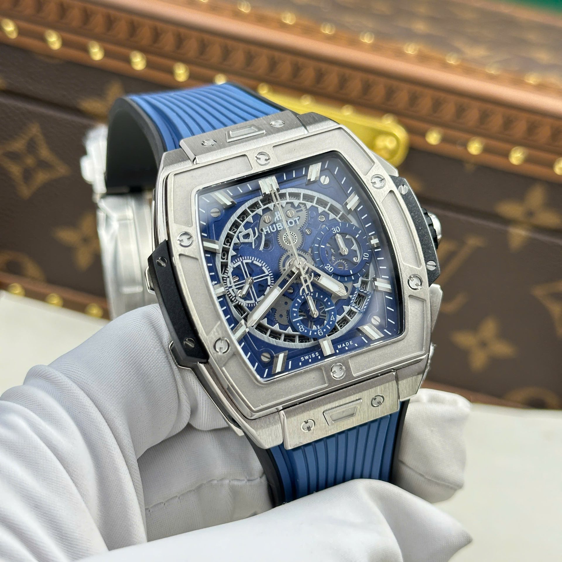 Hublot Spirit Of Big Bang Titanium Replica 11 Watch Blue BBF Factory 42mm - Elite Watch Atelier